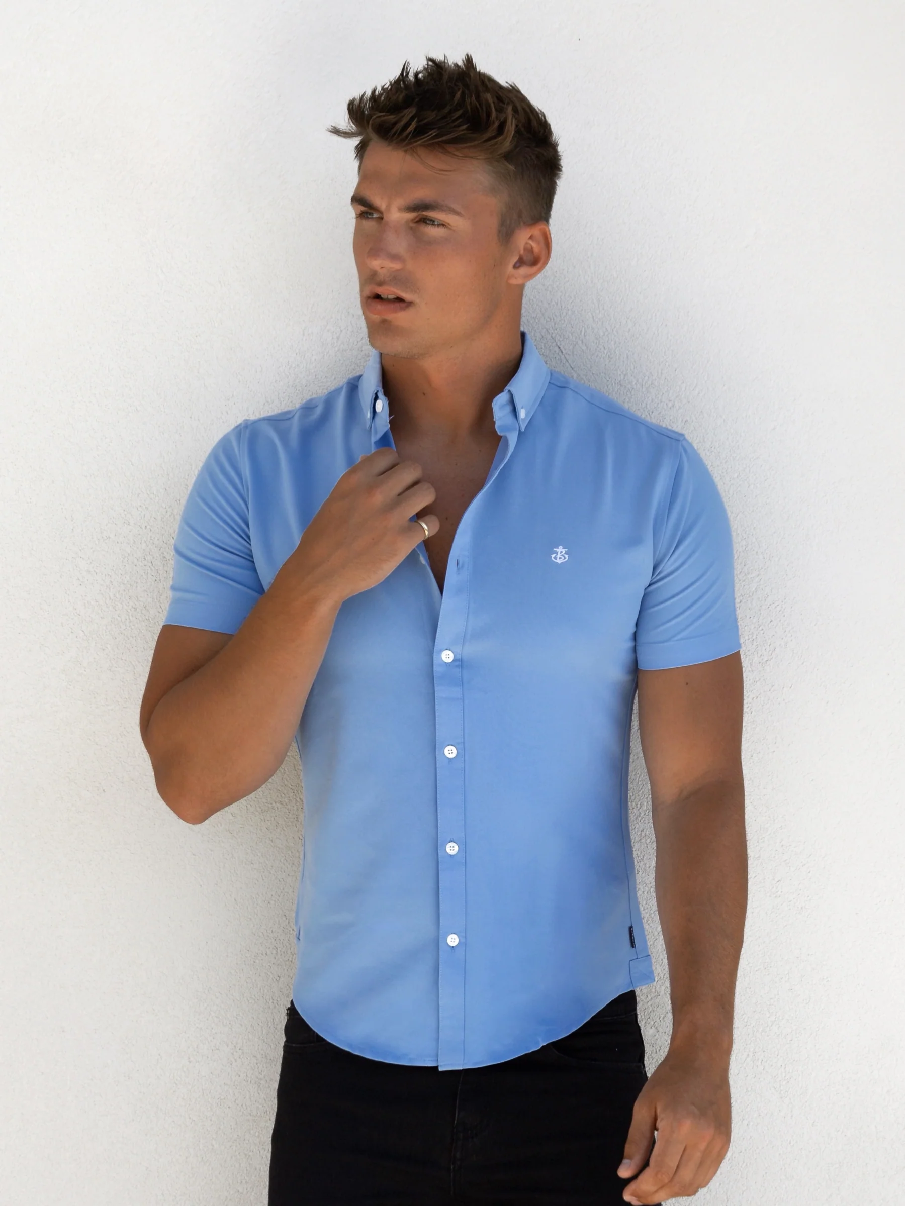 Canberra Short Sleeve Shirt - Light Blue - Winsoncom
