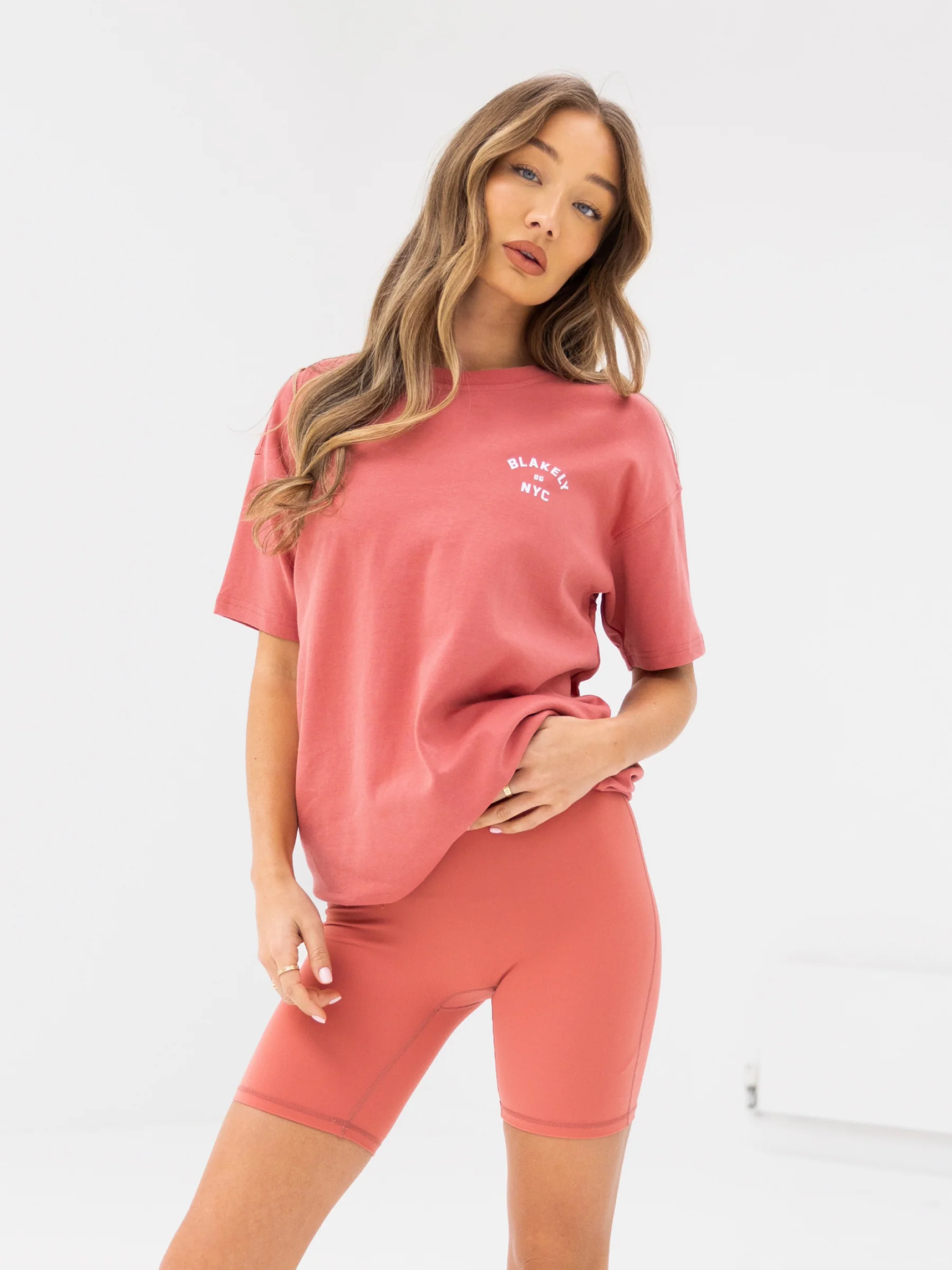 NYC Oversized T-Shirt - Sunrise Coral - Winsoncom