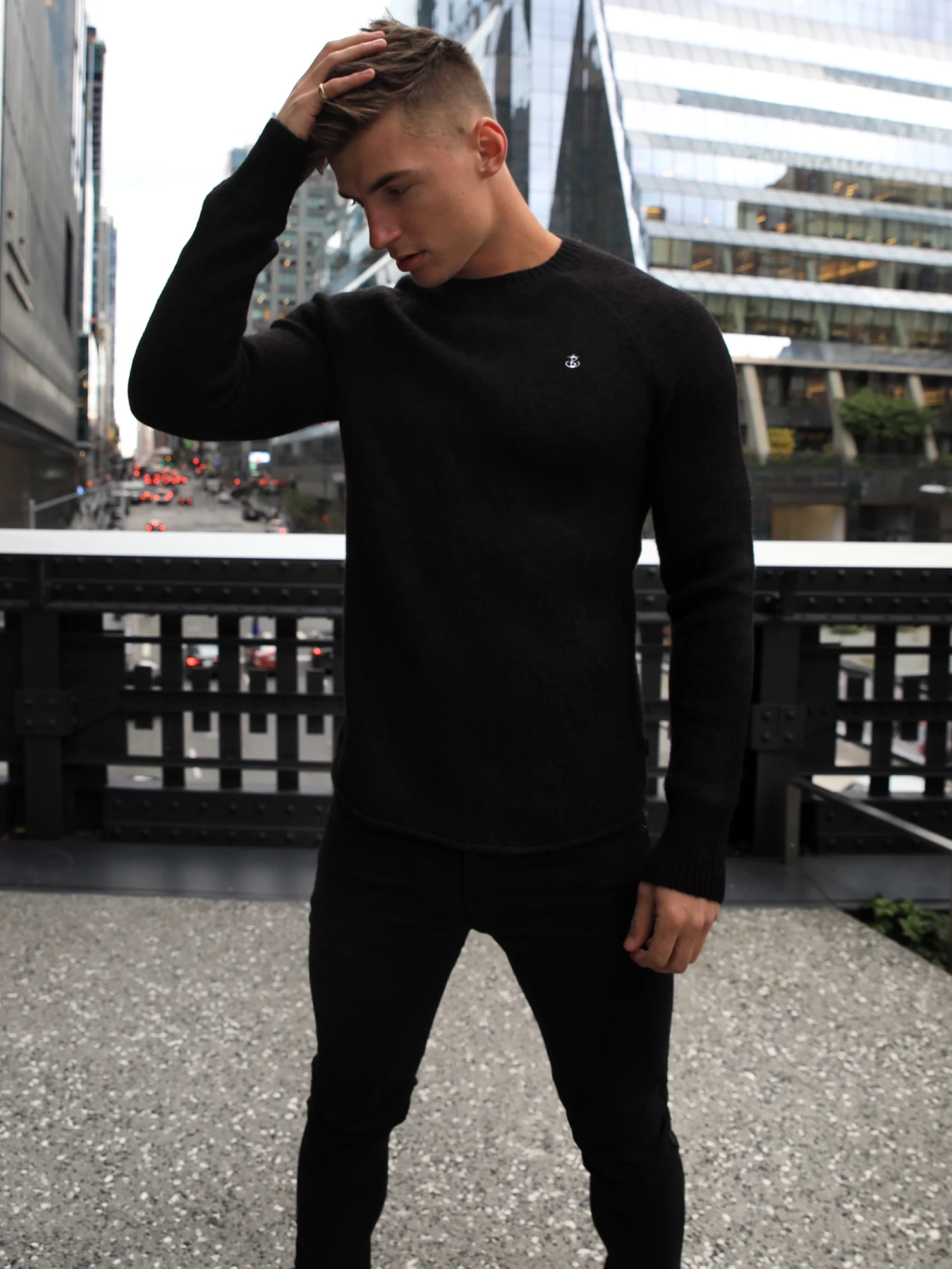 Yardley Knit Jumper - Black - Winsoncom