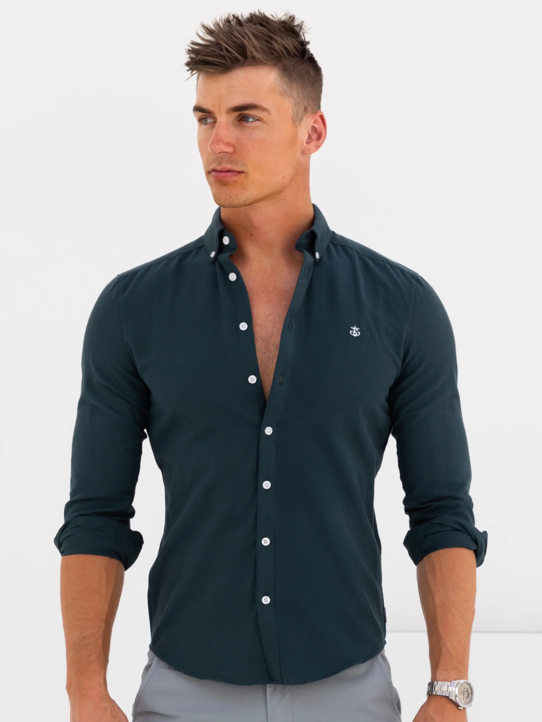 Dallas Long Sleeve Shirt - Dark Teal - Winsoncom