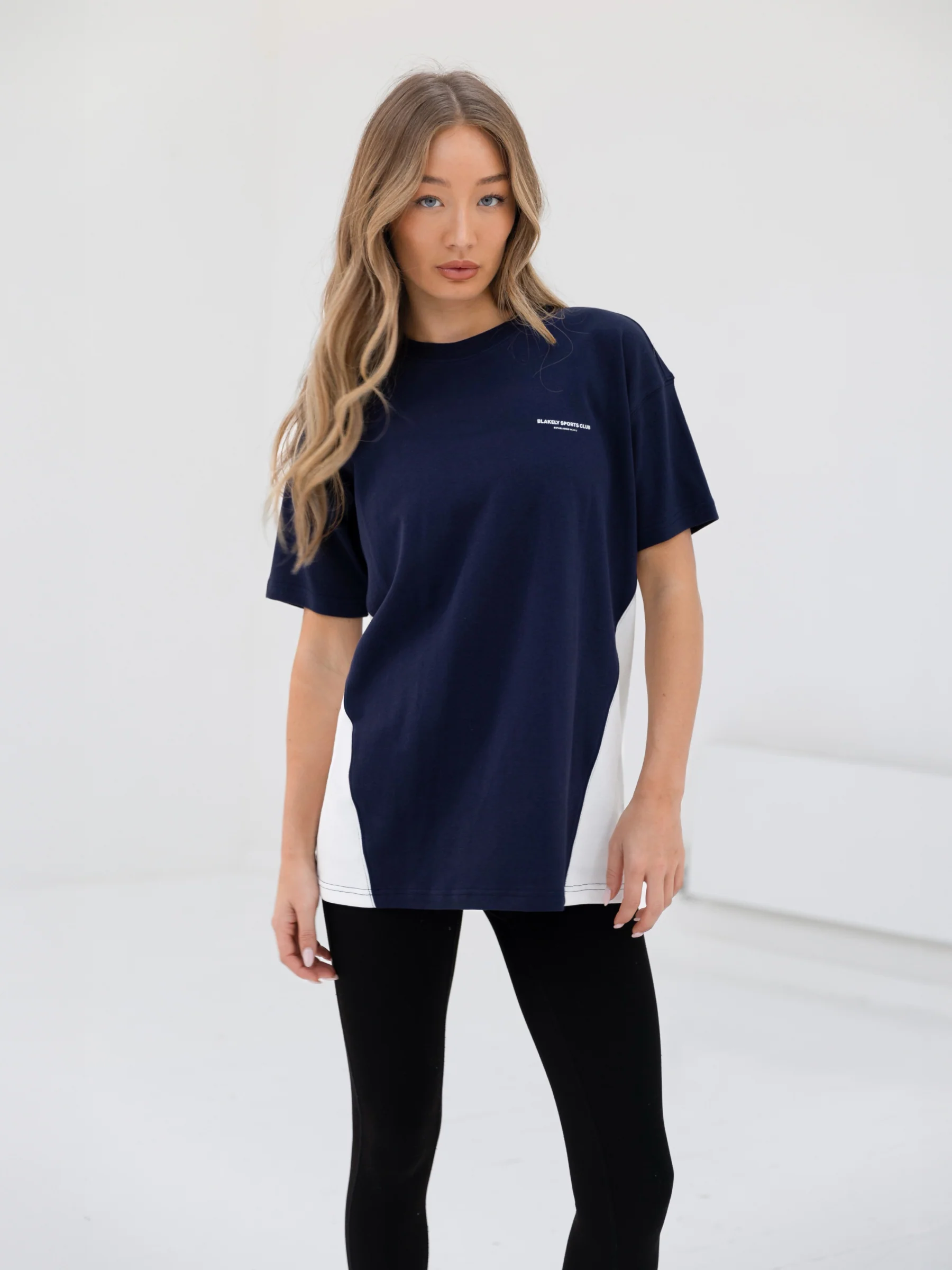 Panel Oversized T-Shirt - True Navy - Winsoncom