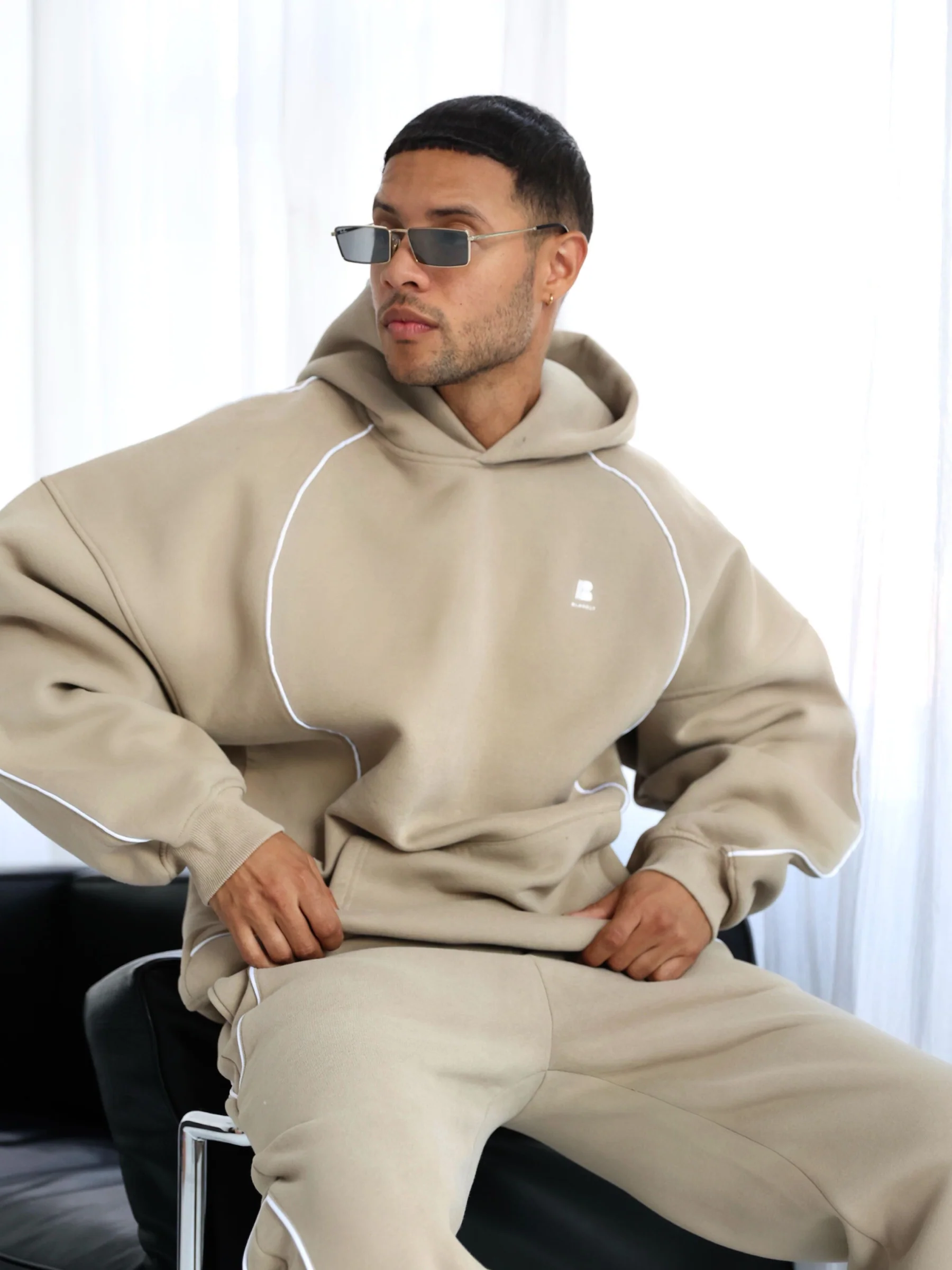 Seam Relaxed Hoodie - Washed Khaki - Winsoncom