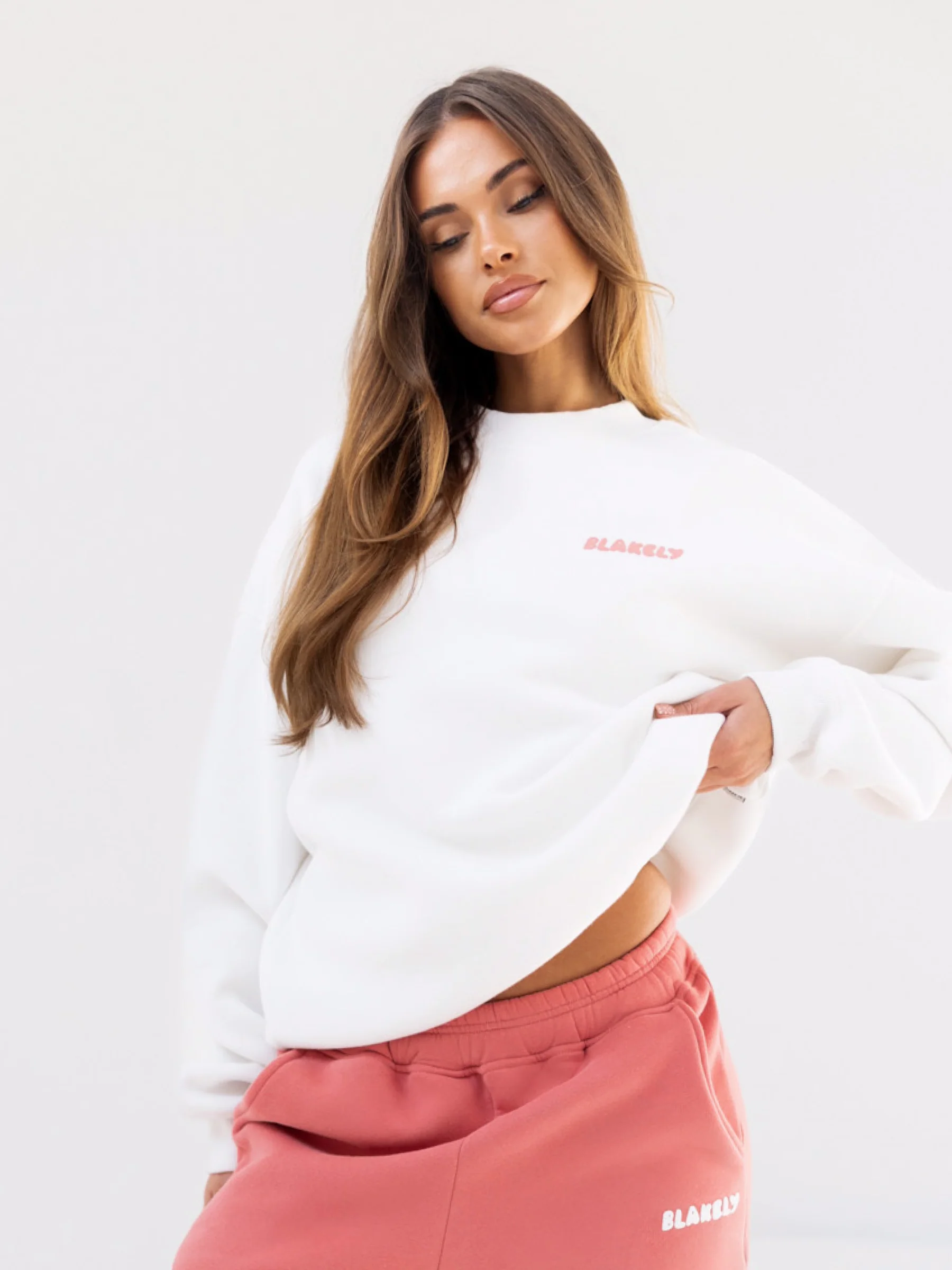 Cloud Print Oversized Jumper - Flat White - Winsoncom