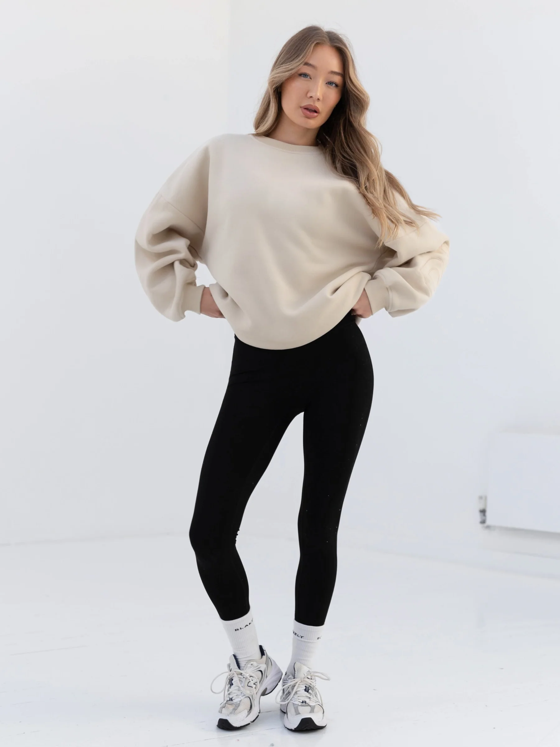 Embroidered Isabel Oversized Jumper - Bone - Winsoncom
