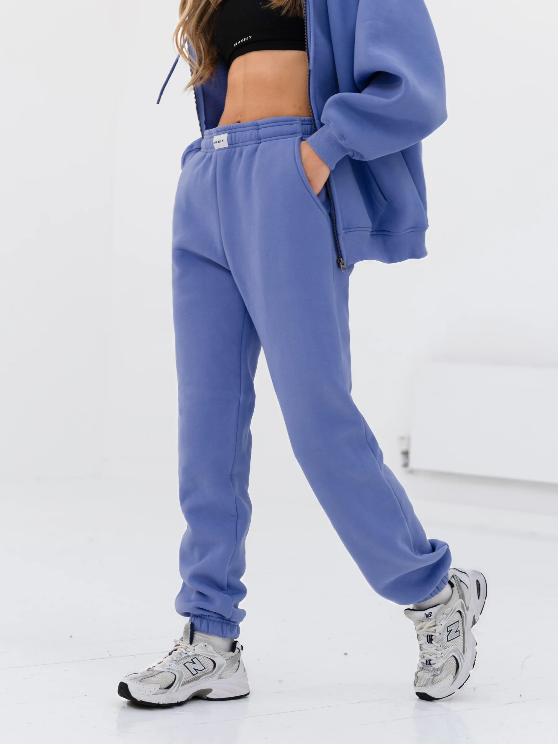 Label Sweatpants - Lilac Blue - Winsoncom