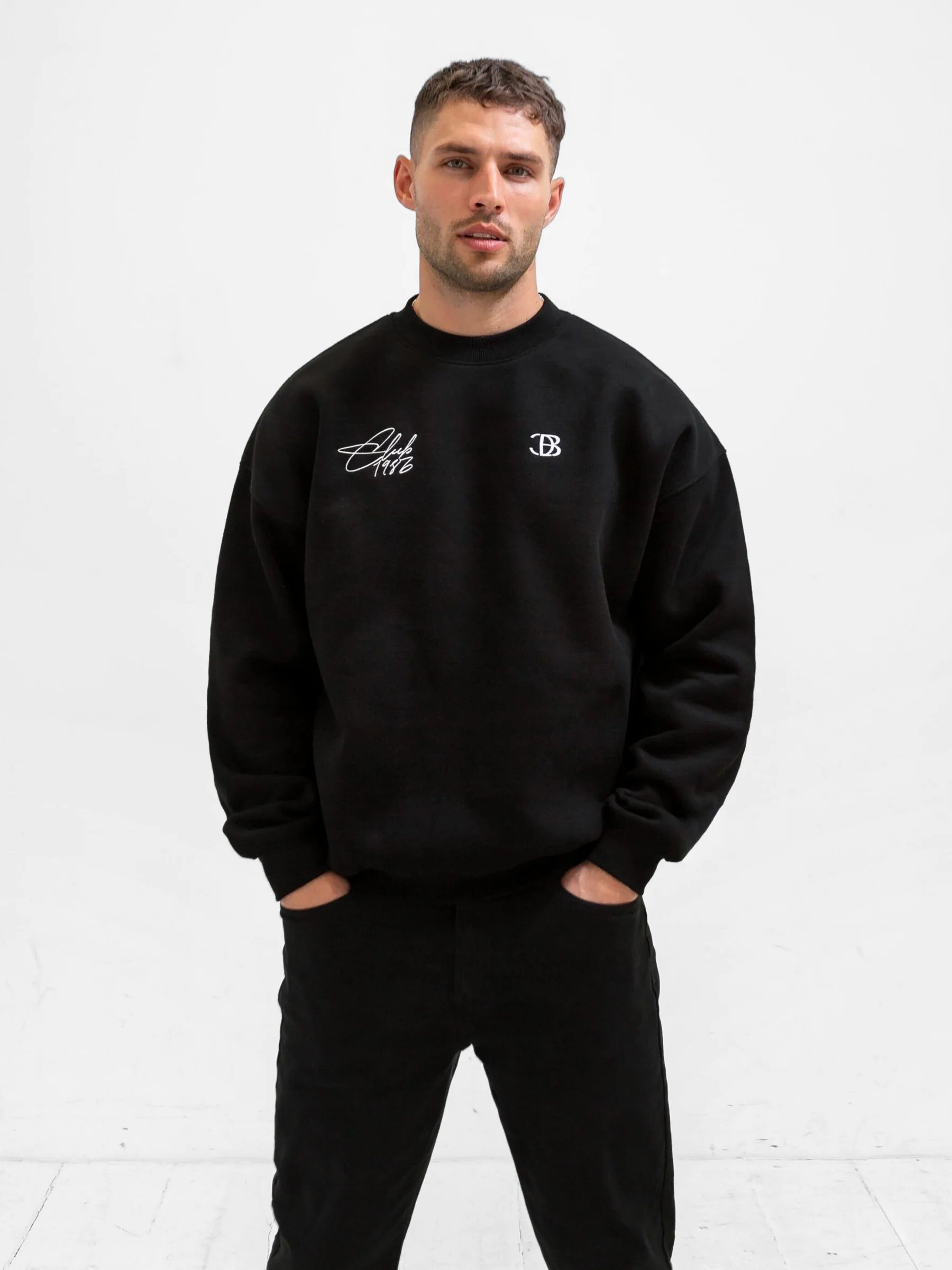 Club Relaxed Jumper - Black - Winsoncom