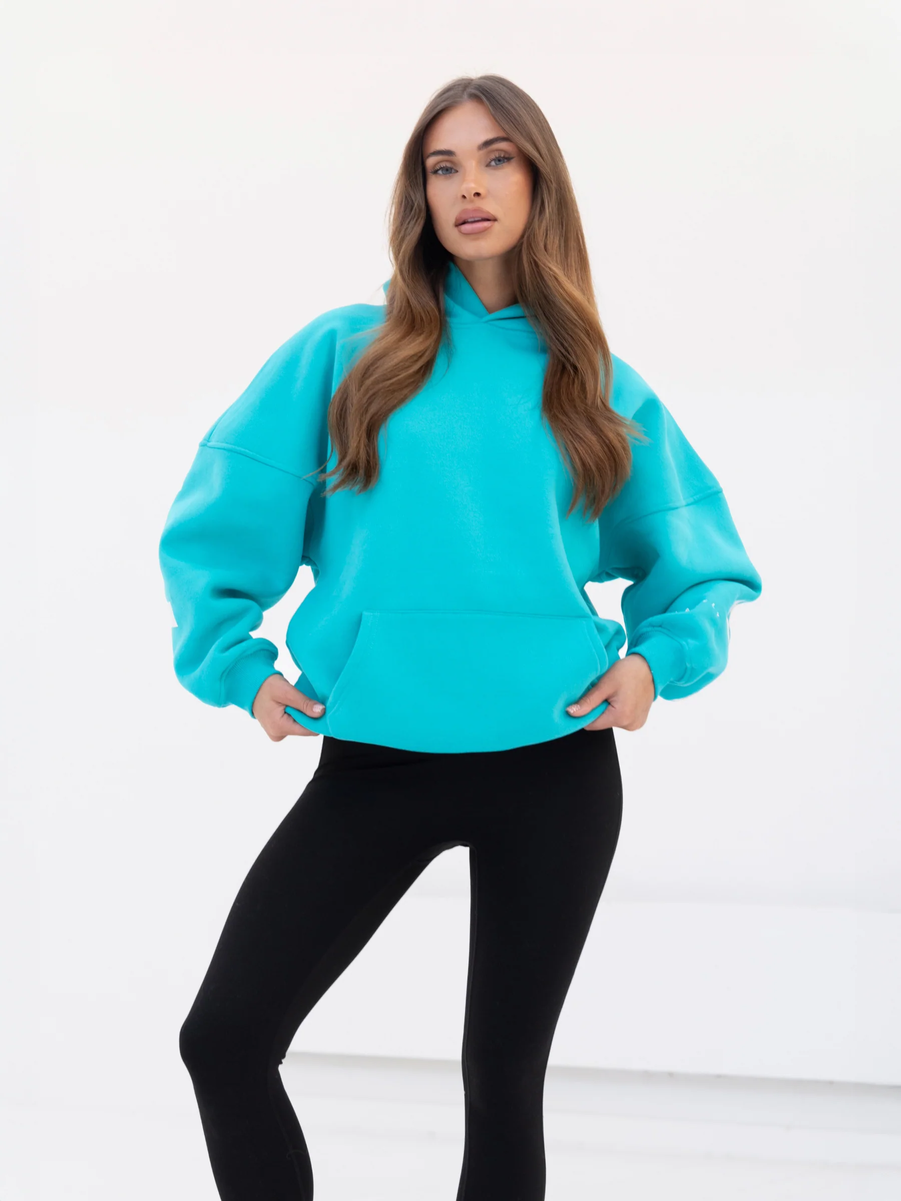 Isabel Oversized Hoodie - Aqua - Winsoncom