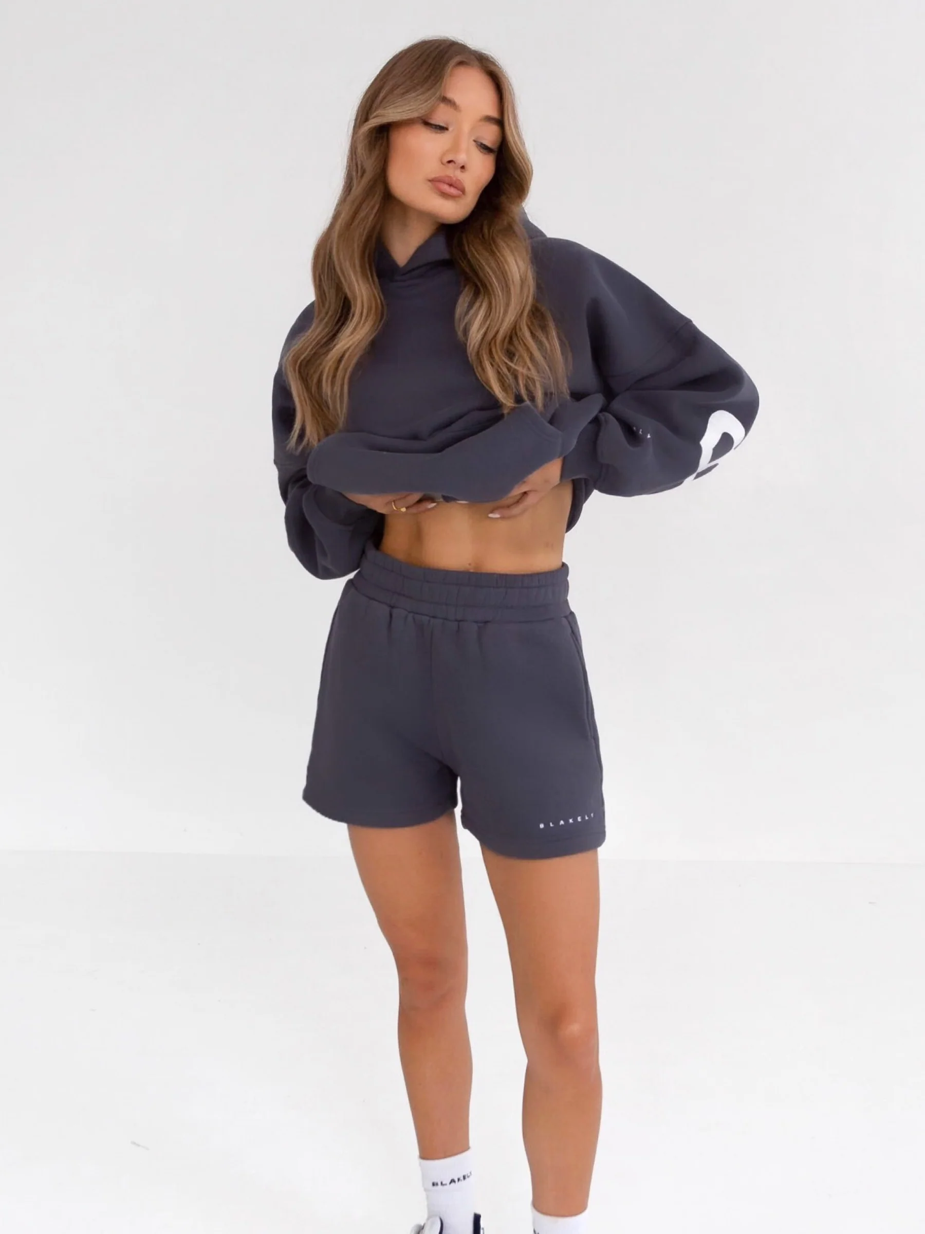 Isabel Jogger Shorts - Blue - Winsoncom