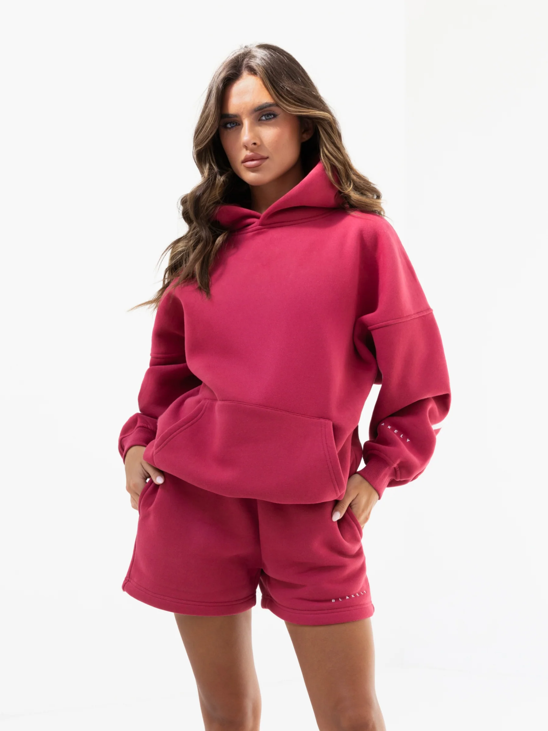 Isabel Oversized Hoodie - Deep Pink - Winsoncom