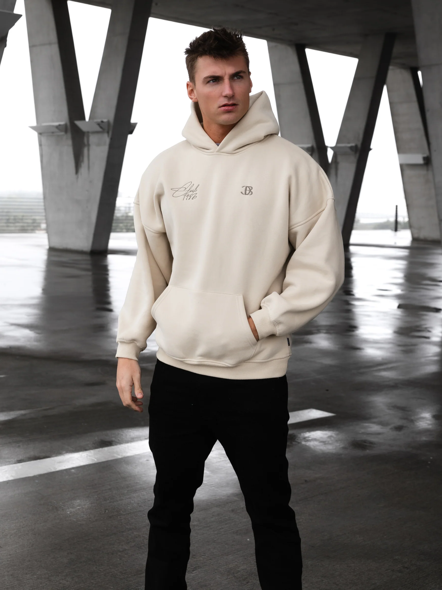 Club Relaxed Hoodie - Bone - Winsoncom