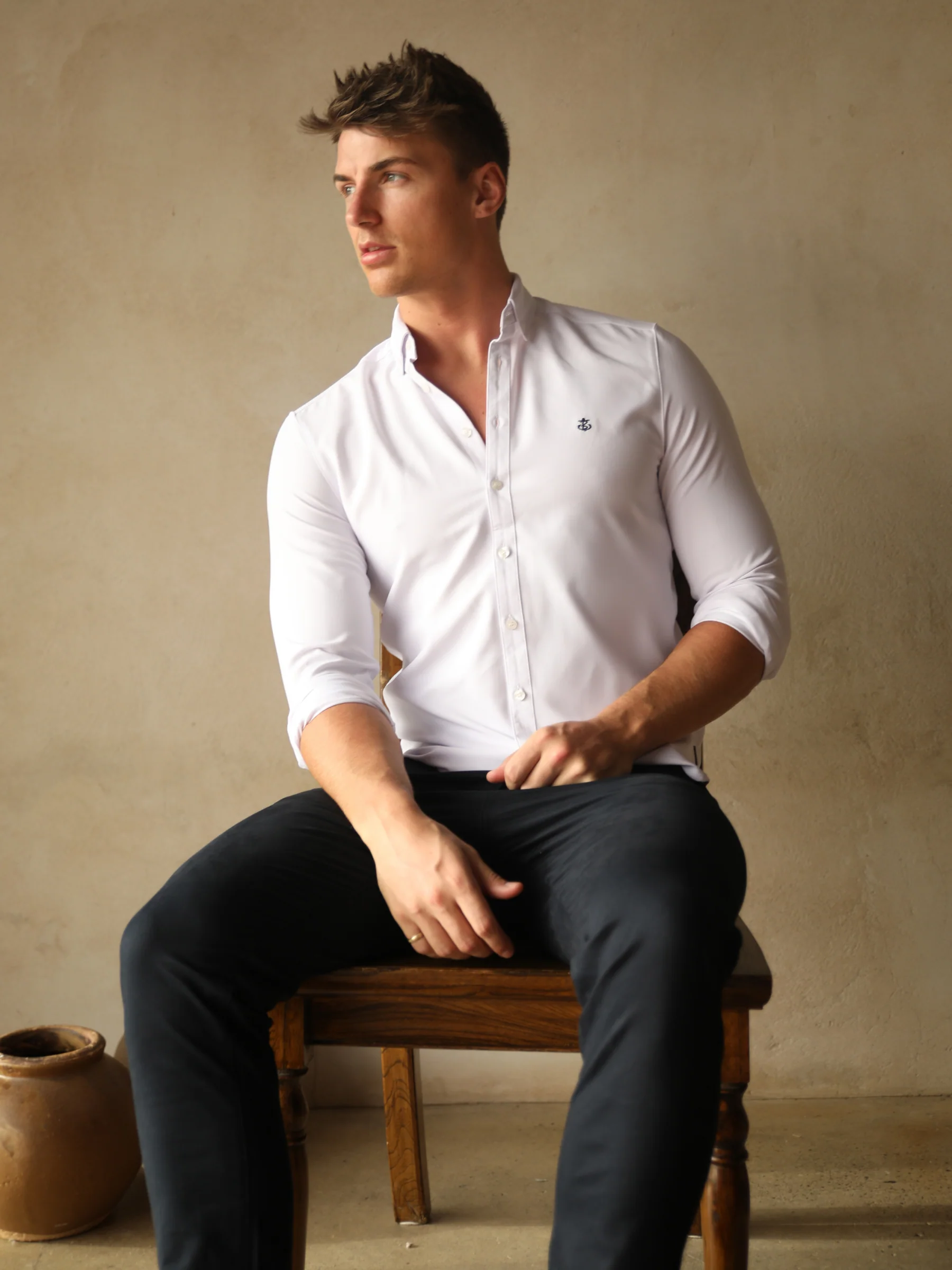 Torino Long Sleeve Shirt - White - Winsoncom