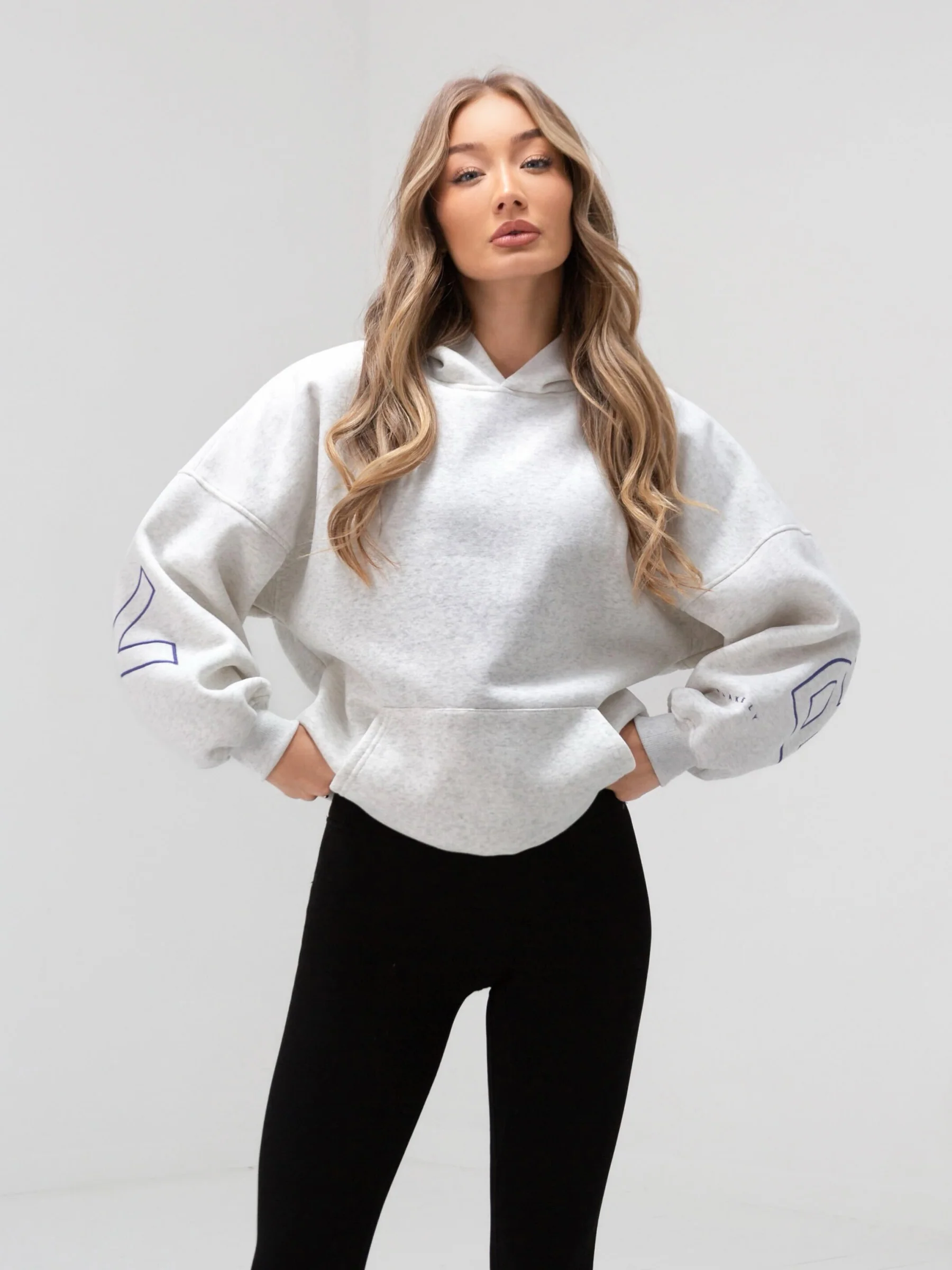 Embroidered Isabel Oversized Hoodie - Ultraviolet - Winsoncom