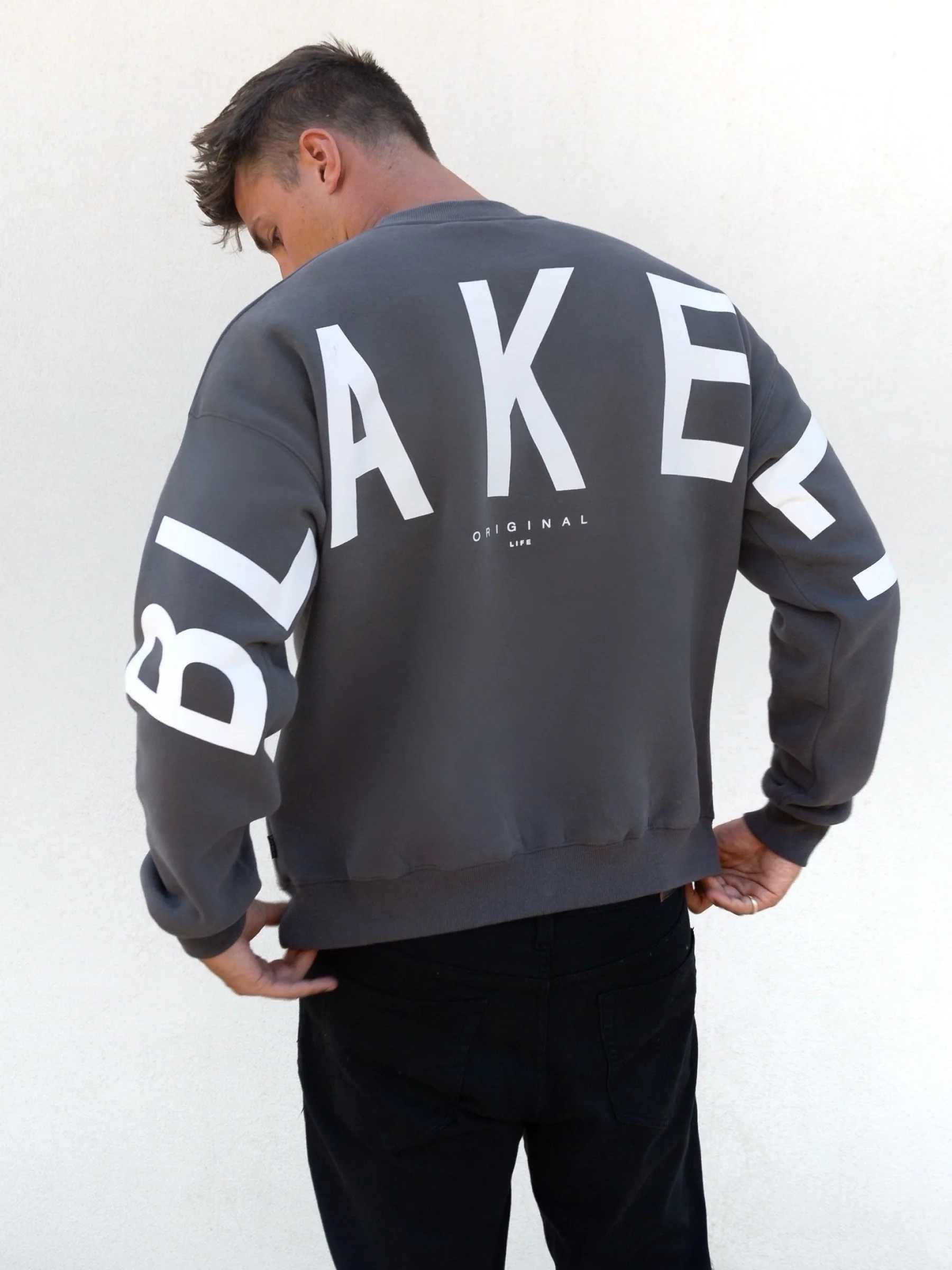 Idris Oversized Jumper - Charcoal - Winsoncom