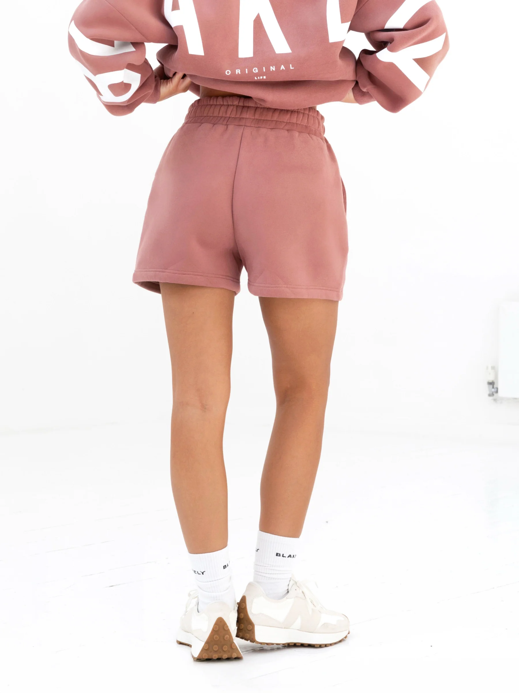 Isabel Jogger Shorts - Blush Brown - Winsoncom