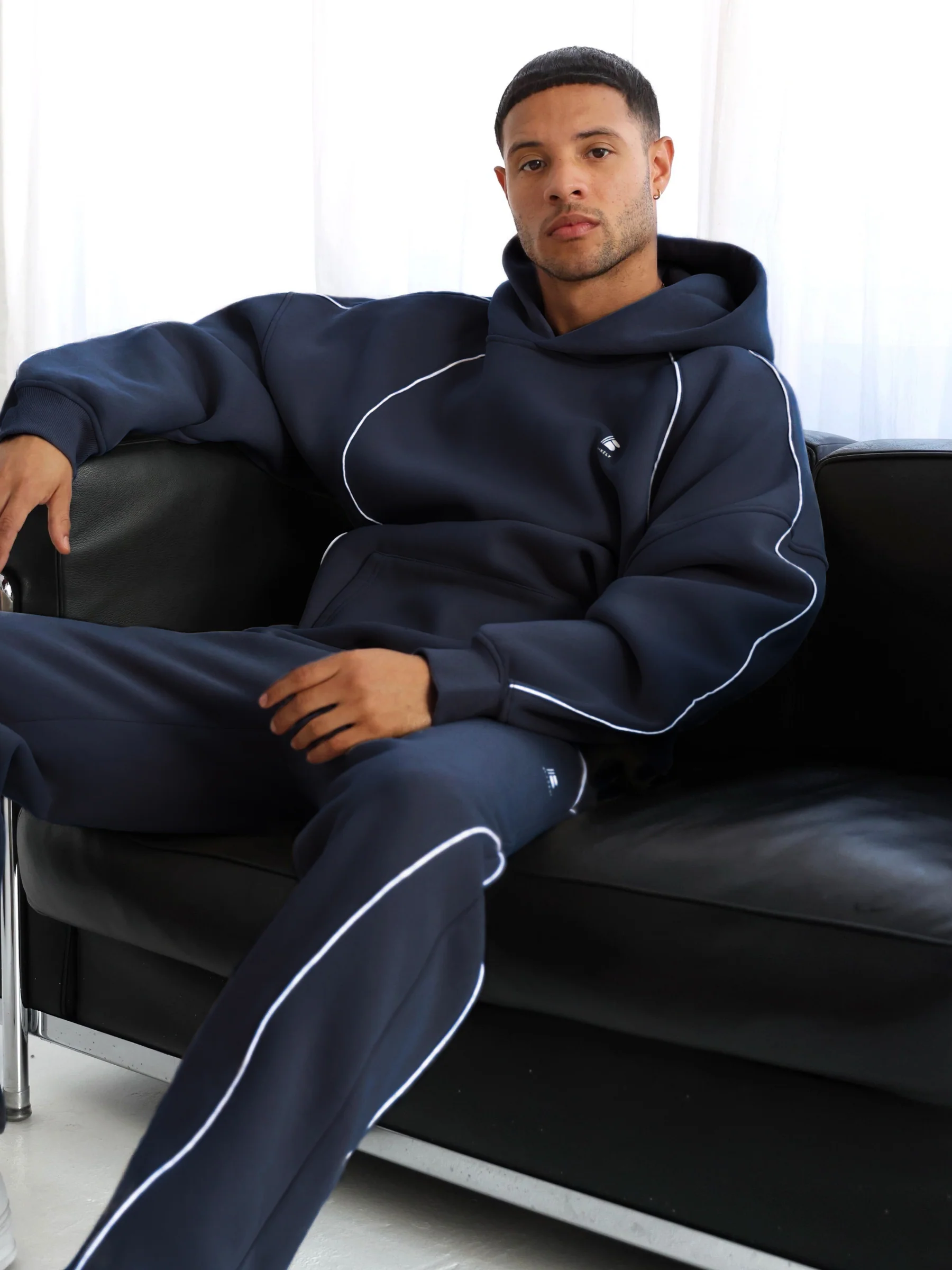 Seam Relaxed Sweatpants - True Navy - Winsoncom