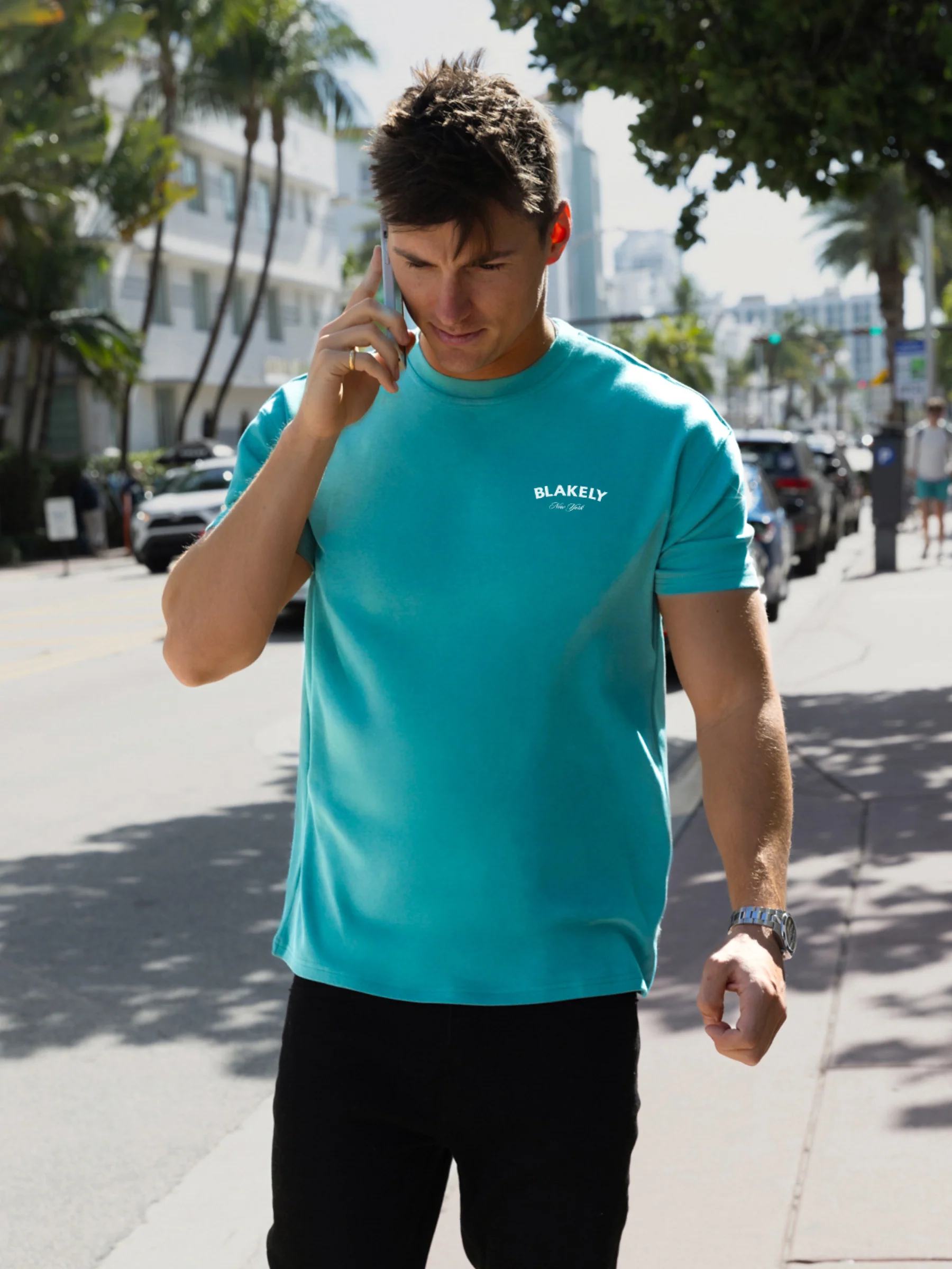 NY Crest Relaxed T-Shirt - Aqua - Winsoncom