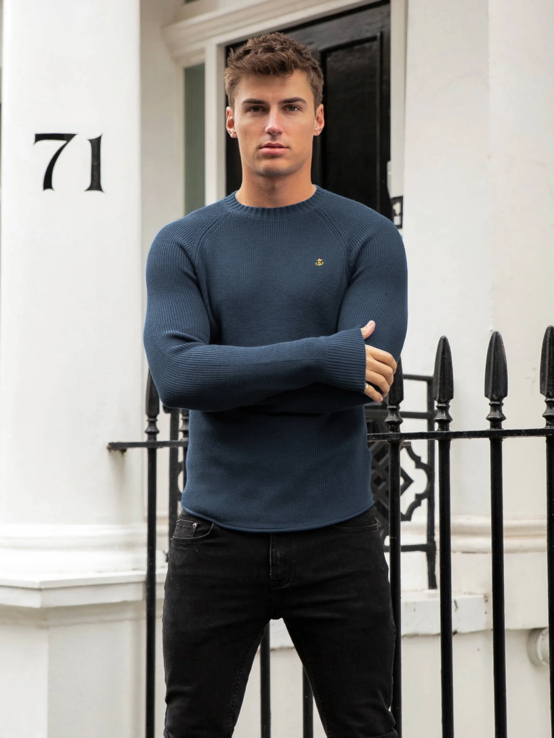 Olton Knit Jumper - Royal Blue - Winsoncom