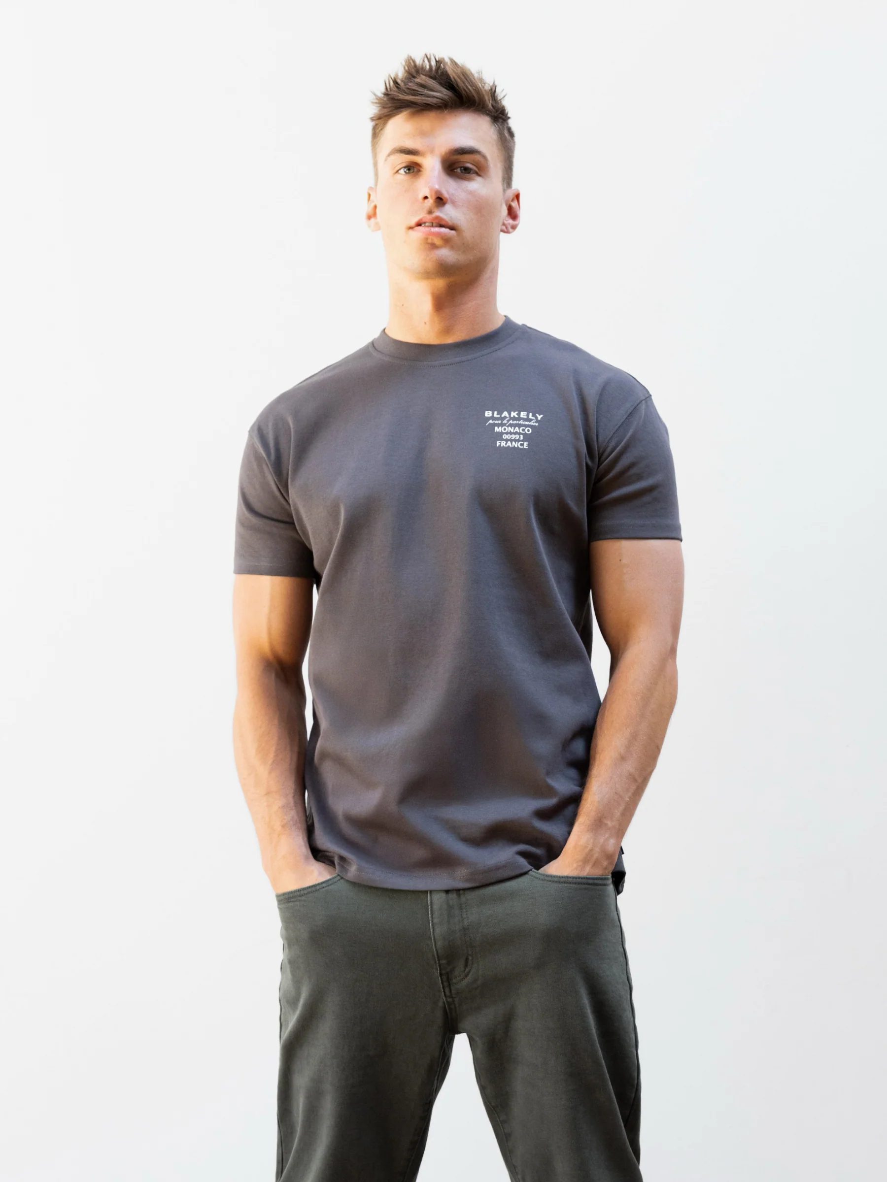 Monaco Relaxed T-Shirt - Charcoal - Winsoncom