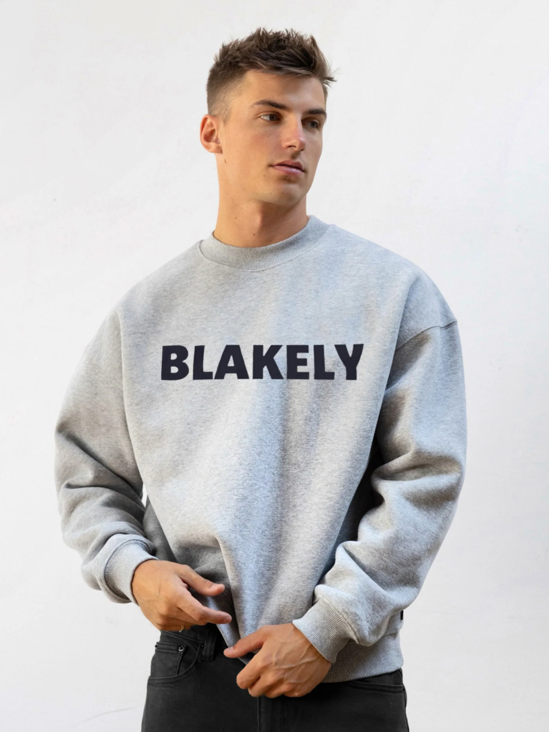 Studio Relaxed Jumper - Marl Grey - Winsoncom