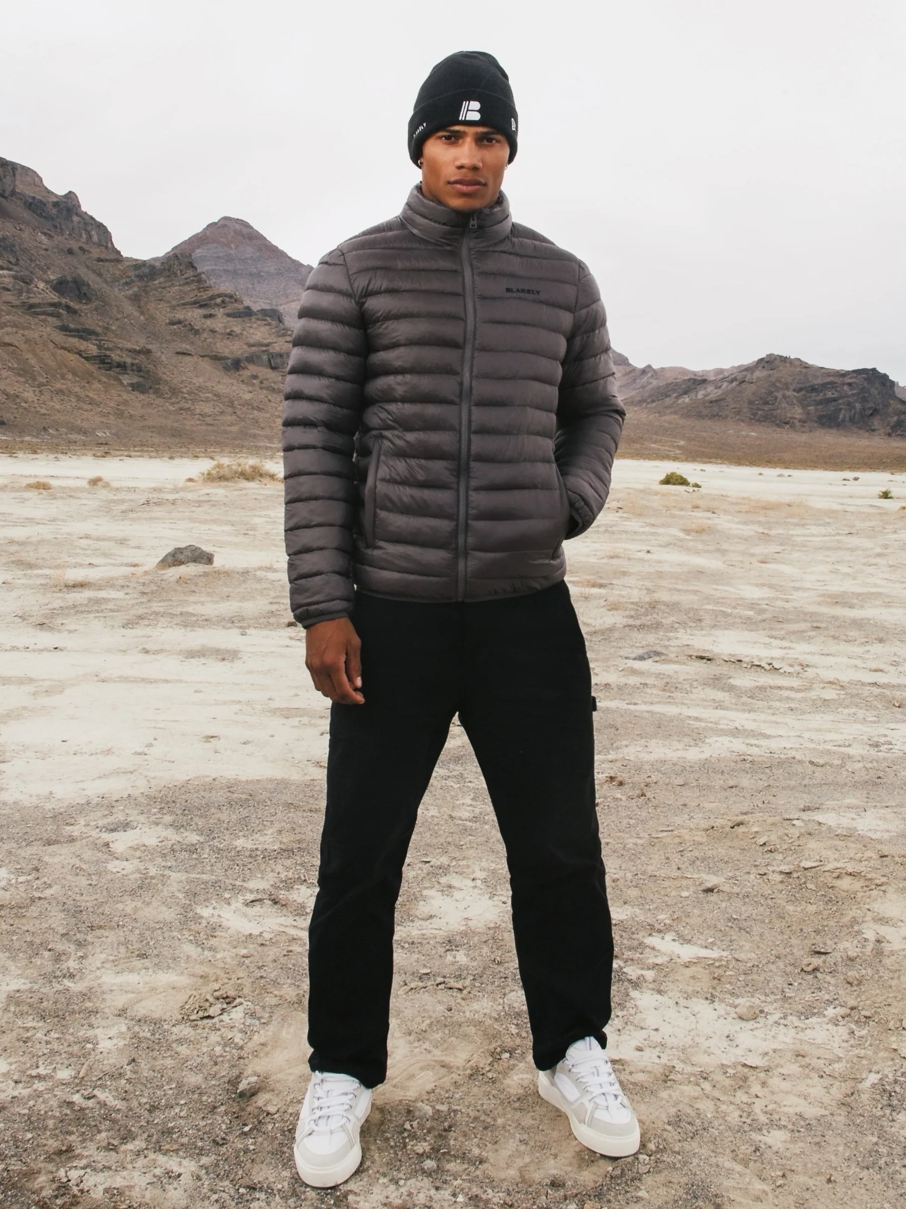 Lucas Lightweight Puffer Jacket - Charcoal - Winsoncom