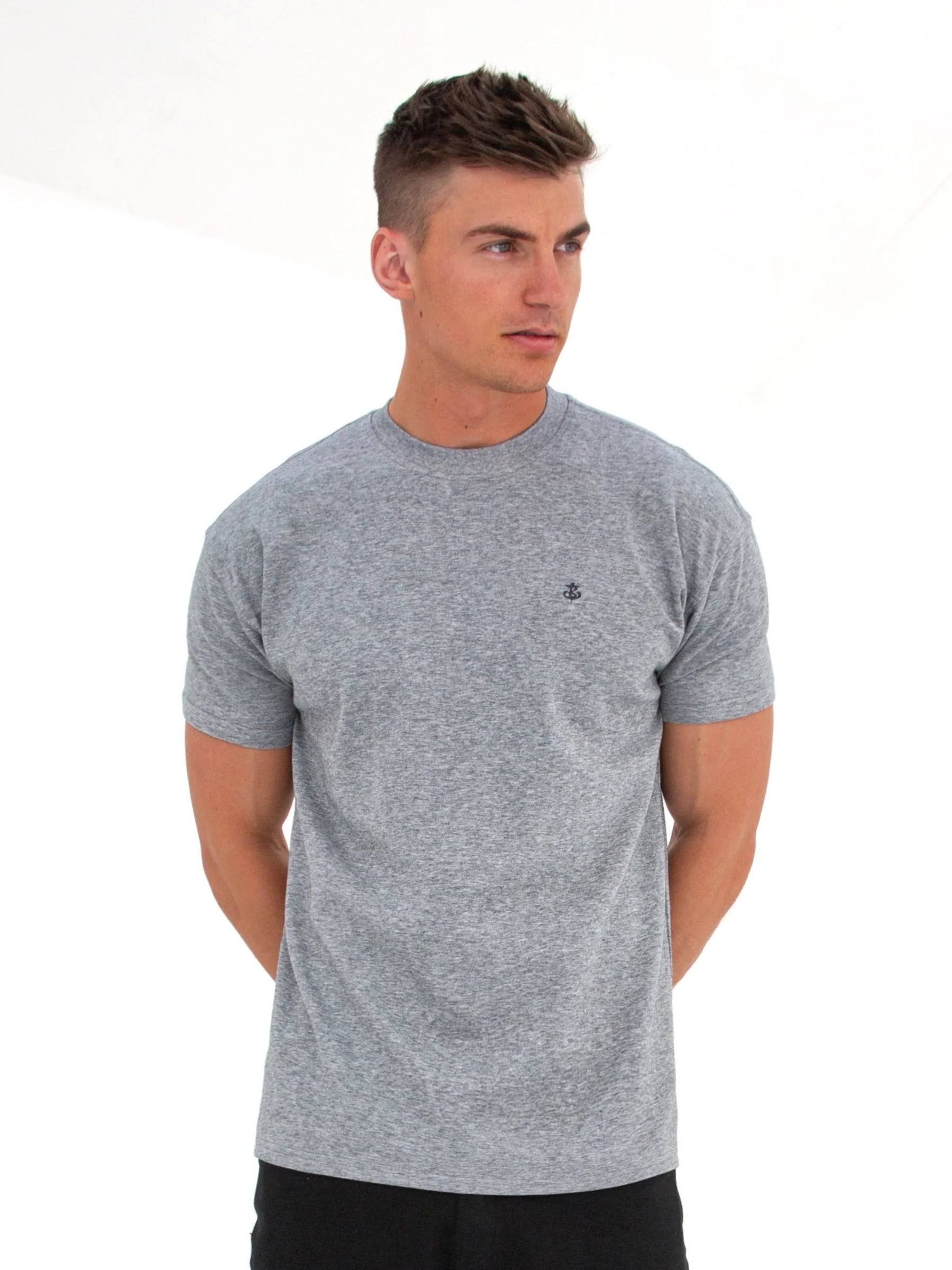 Anchor Relaxed T-Shirt - Marl Grey - Winsoncom