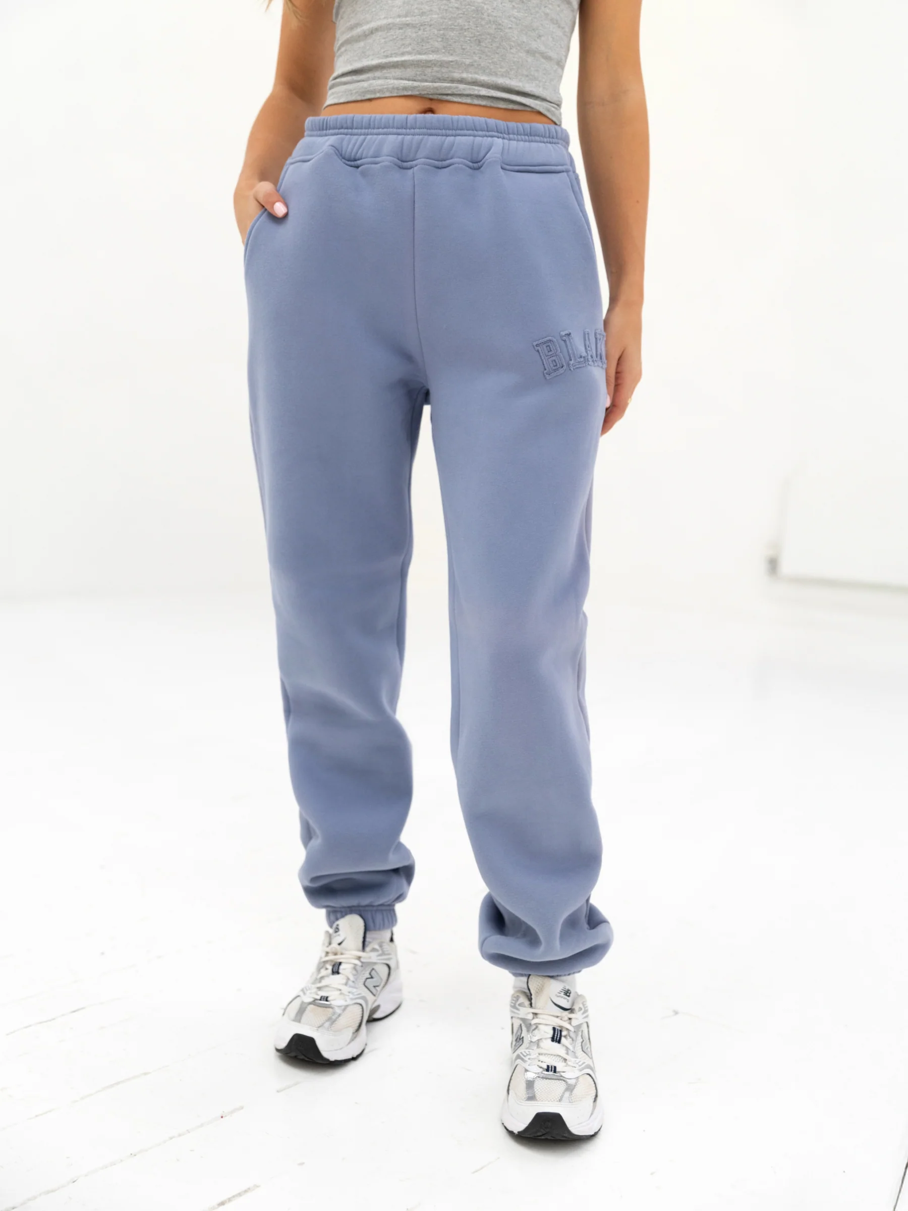 Tonal Varsity Sweatpants - Granite Blue - Winsoncom