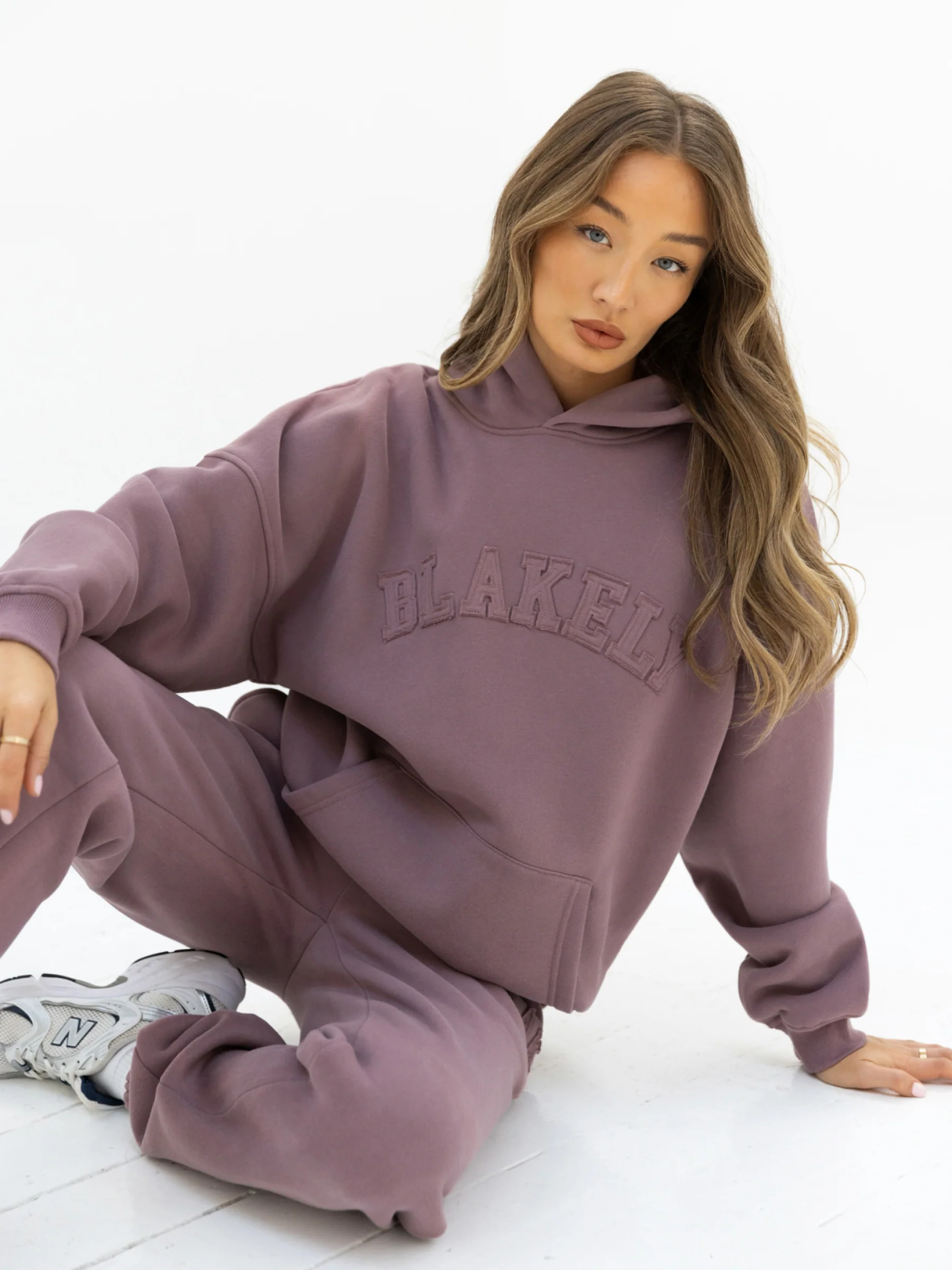 Tonal Varsity Oversized Hoodie - Soft Mauve - Winsoncom