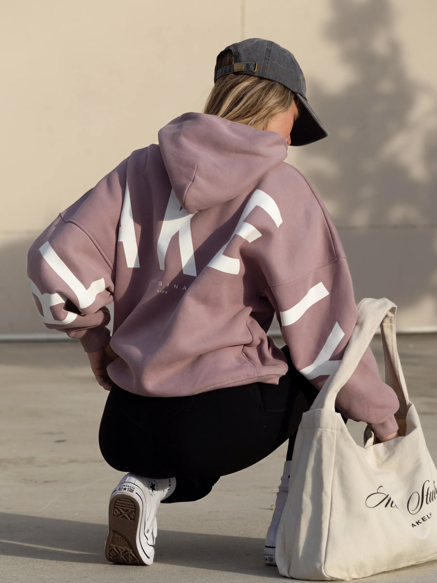Isabel Hoodie & Leggings Set - Dusty Pink & Black - Winsoncom