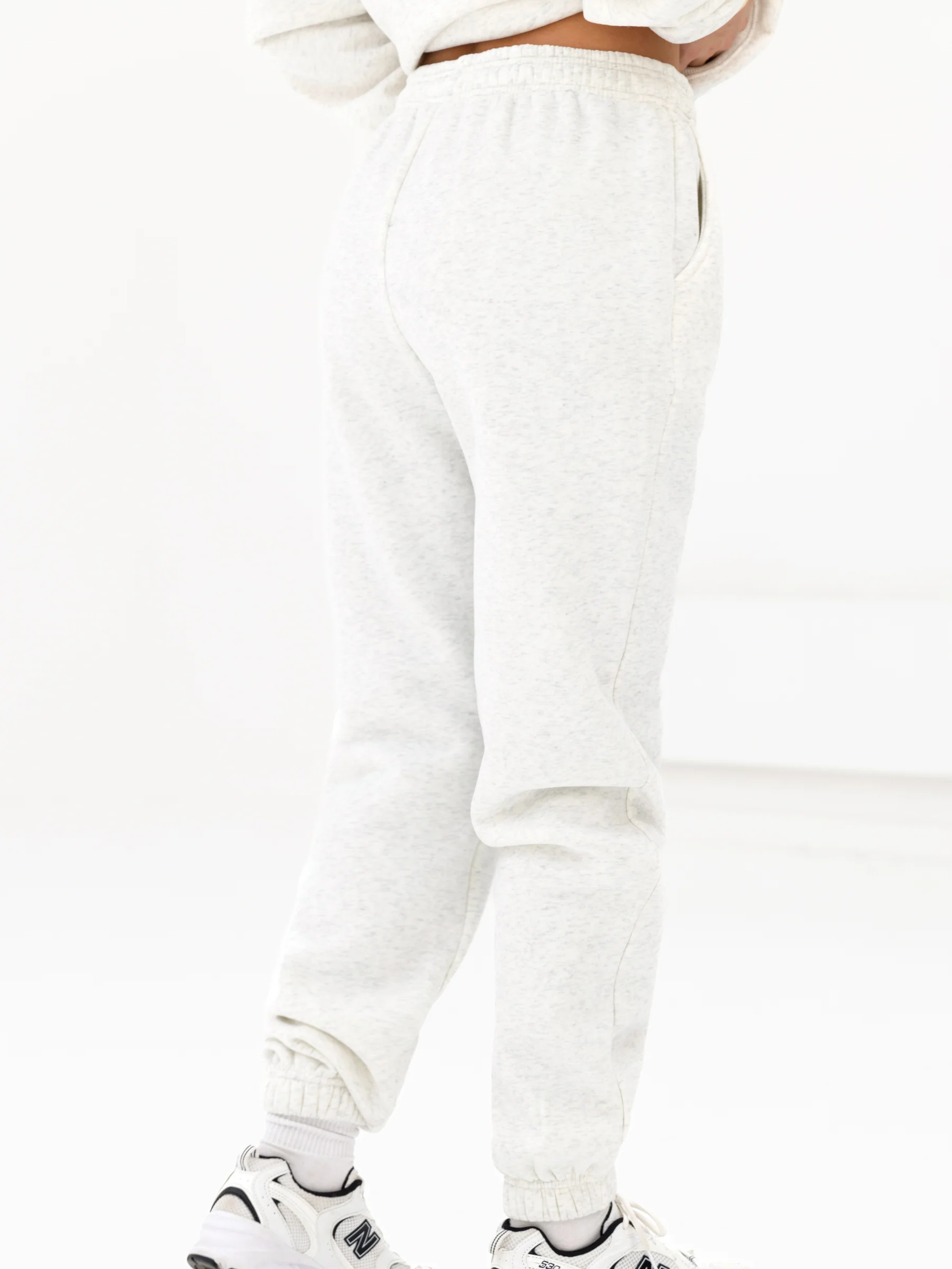 Blakely Logo Sweatpants - Marl White - Winsoncom