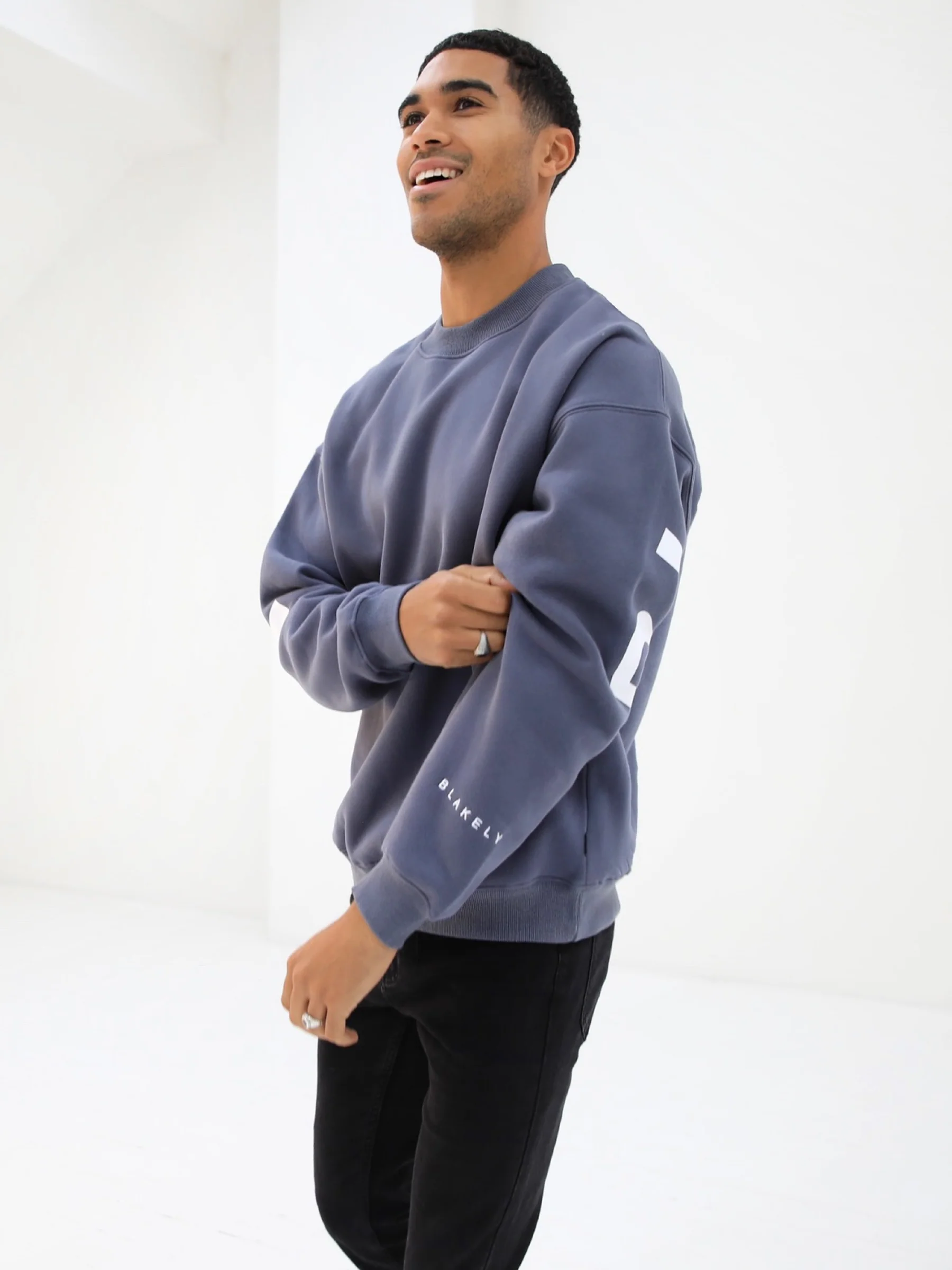 Idris Oversized Jumper - Blue - Winsoncom