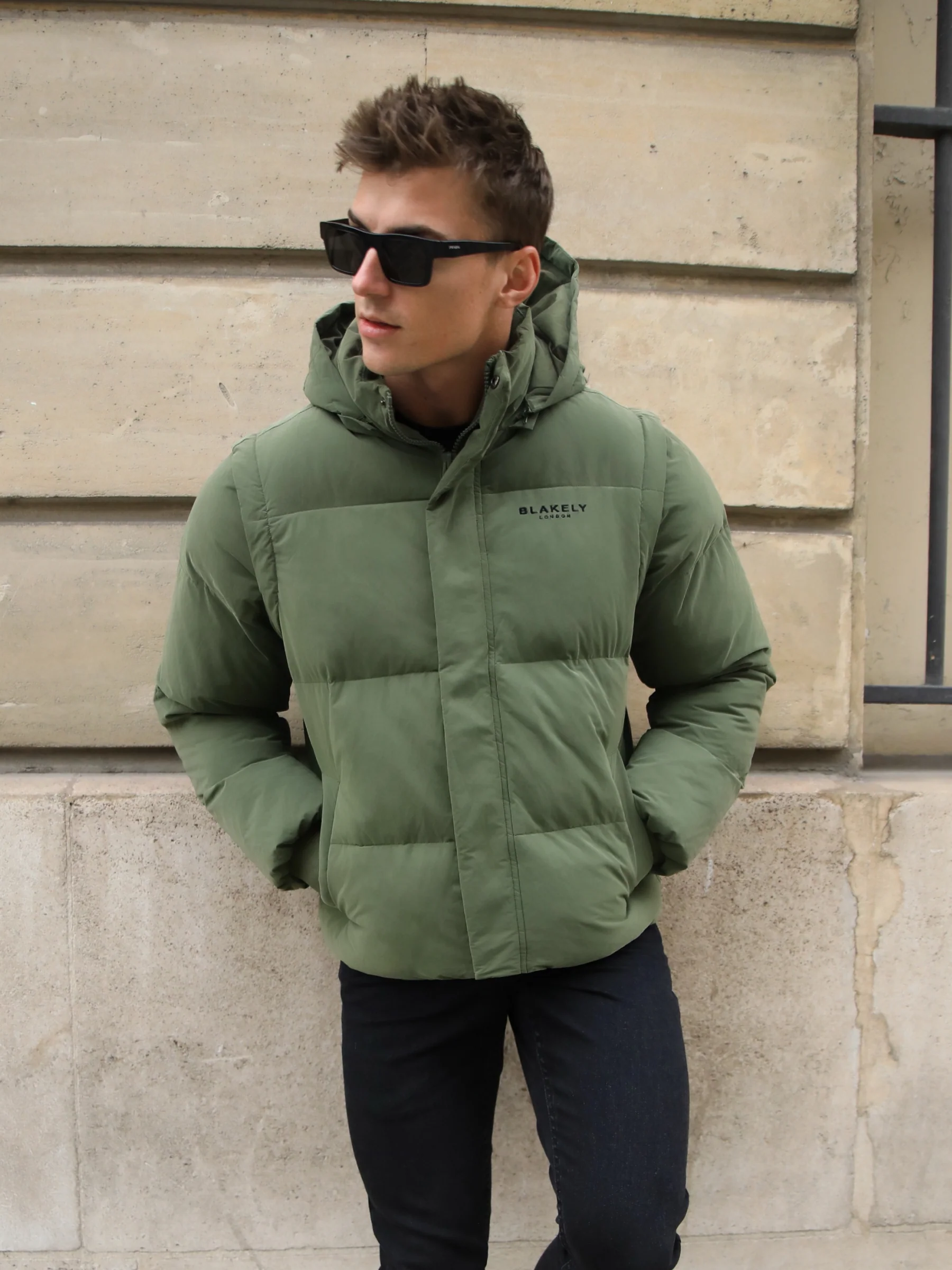 Ultimate Multiway Puffer Coat - Khaki Green - Winsoncom