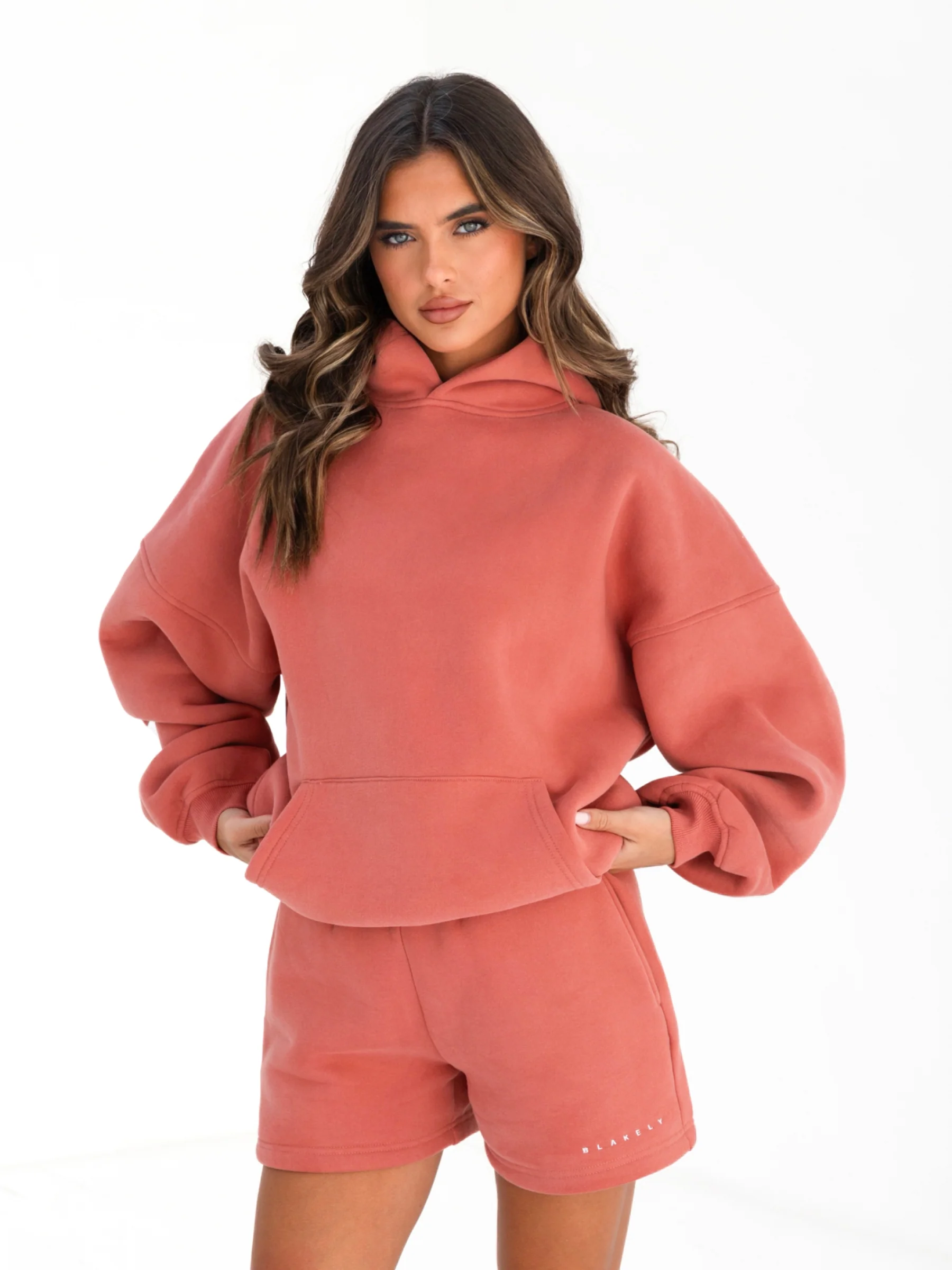 Isabel Oversized Hoodie - Burnt Coral - Winsoncom