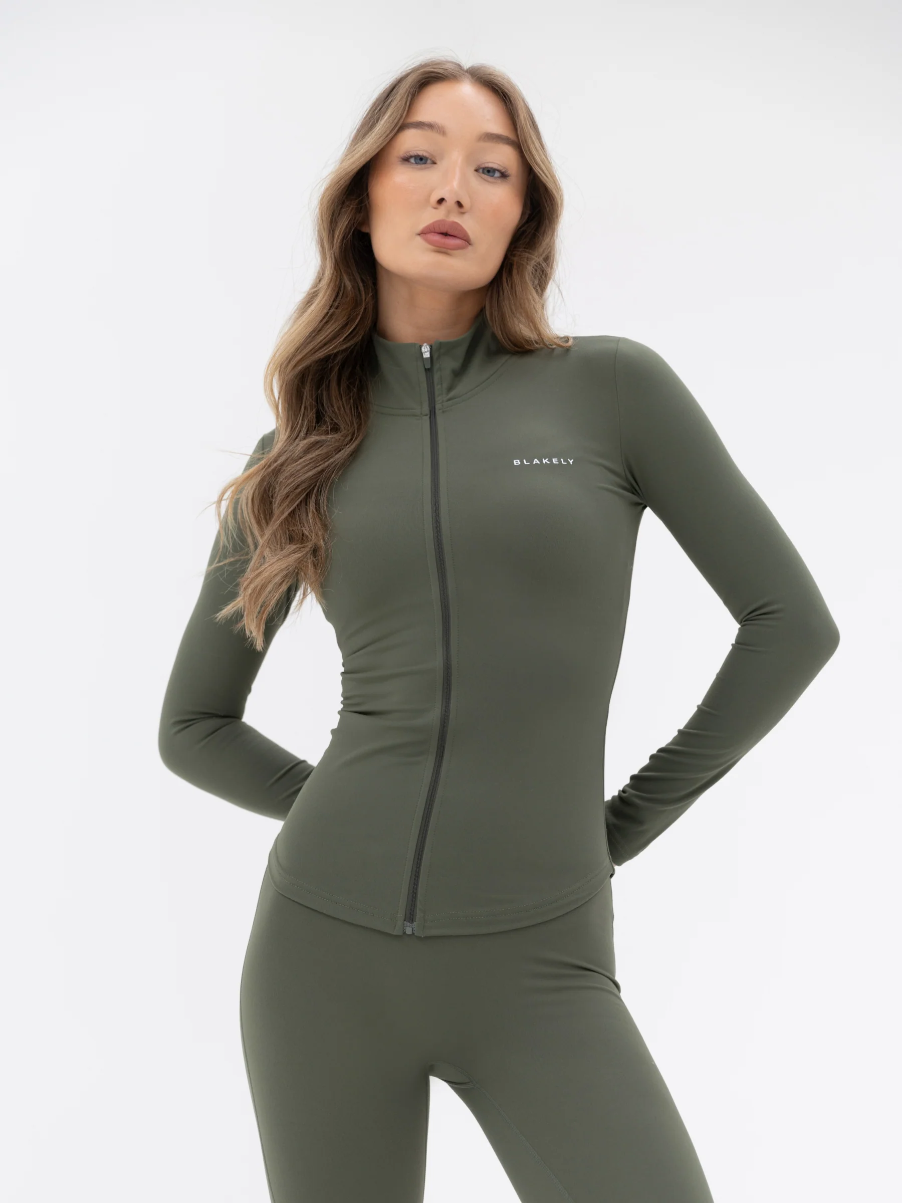 Ultimate Full Zip Jacket & Leggings Set - Khaki Green - Winsoncom