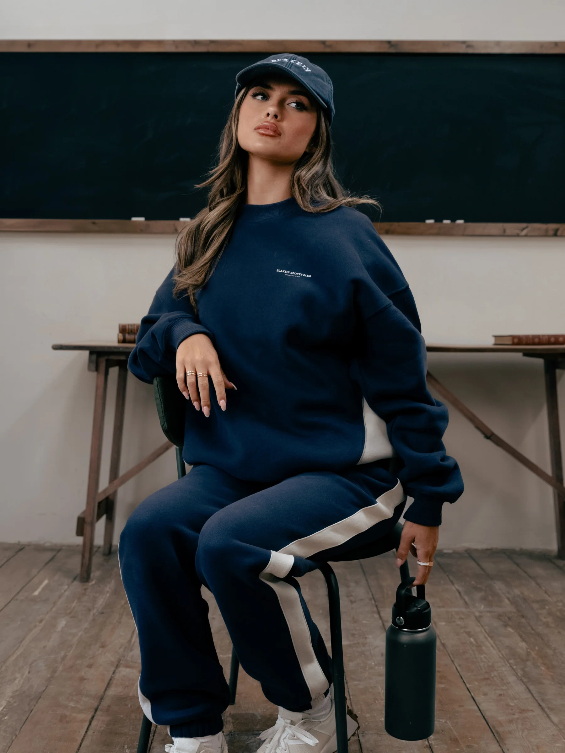 Panel Oversized Jumper - True Navy - Winsoncom