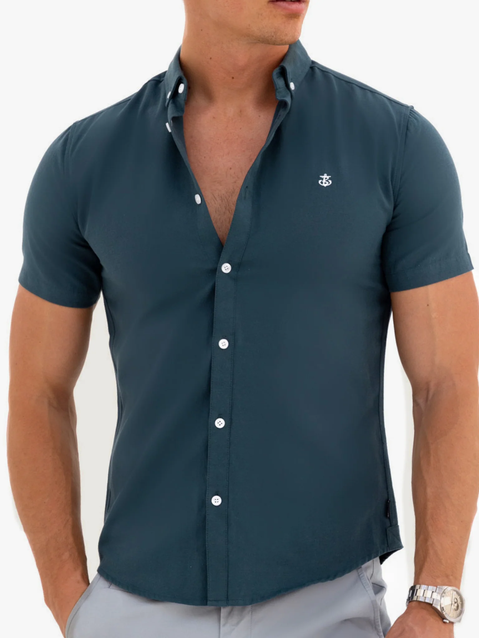 Dallas Short Sleeve Shirt - Dark Teal - Winsoncom