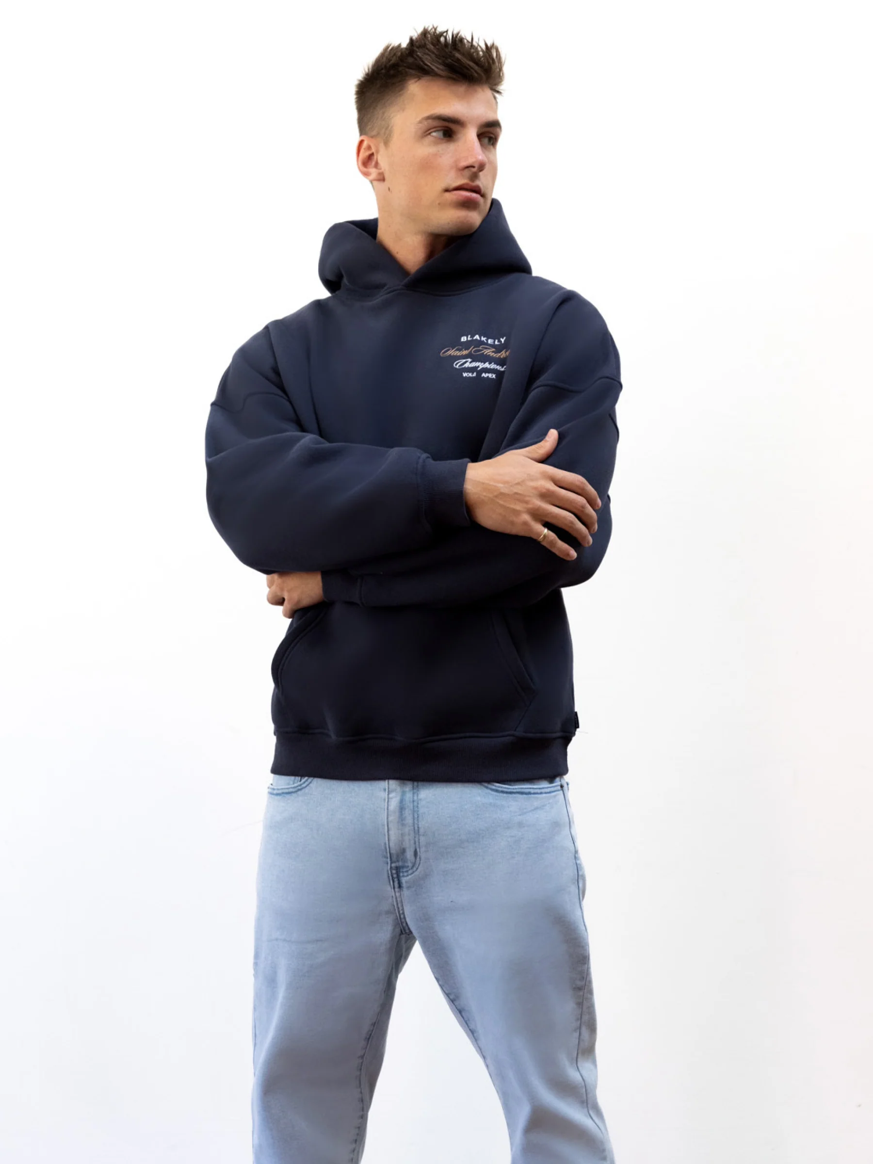 Legacy Relaxed Hoodie - True Navy - Winsoncom