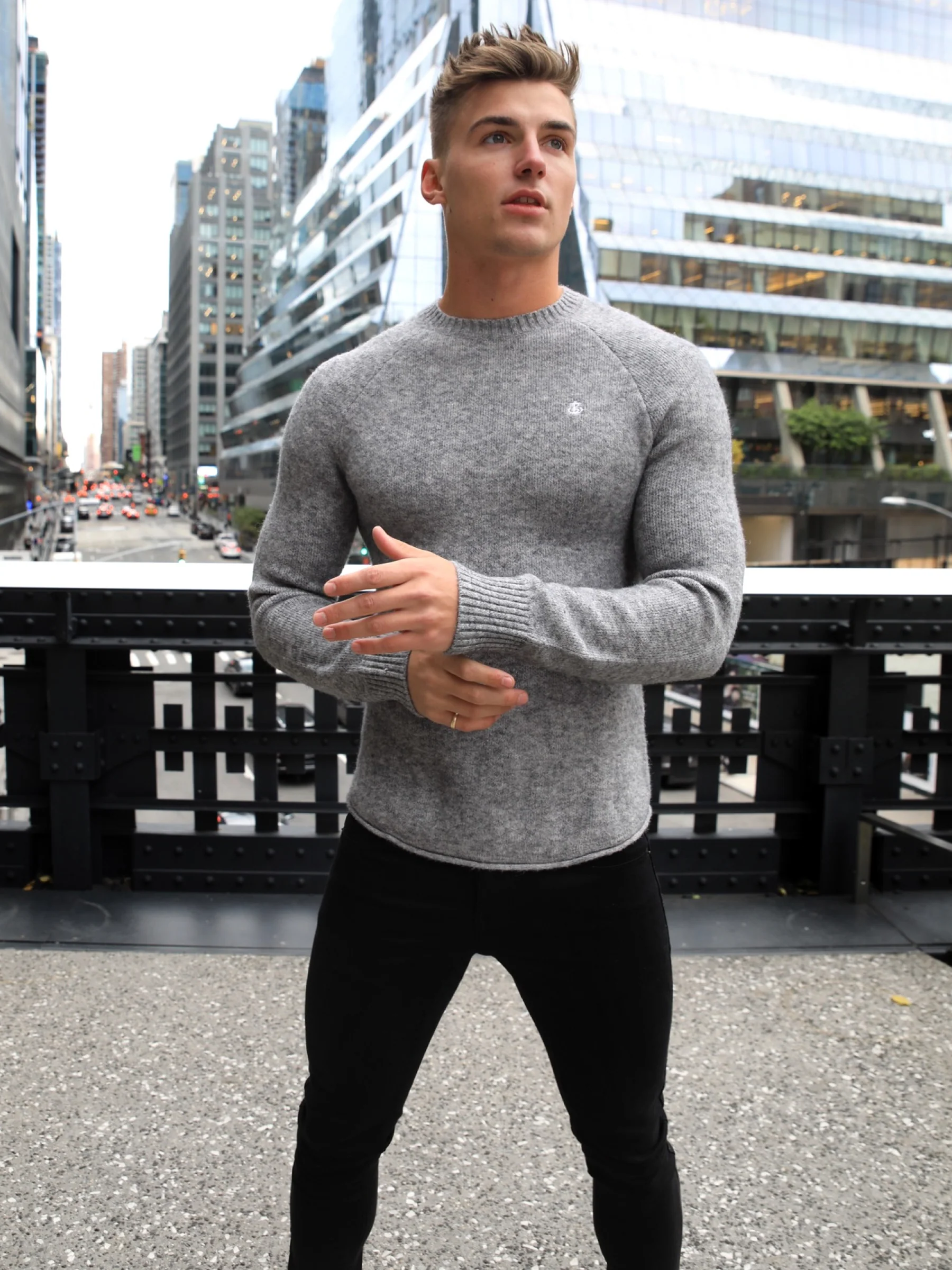 Yardley Knit Jumper - Grey - Winsoncom