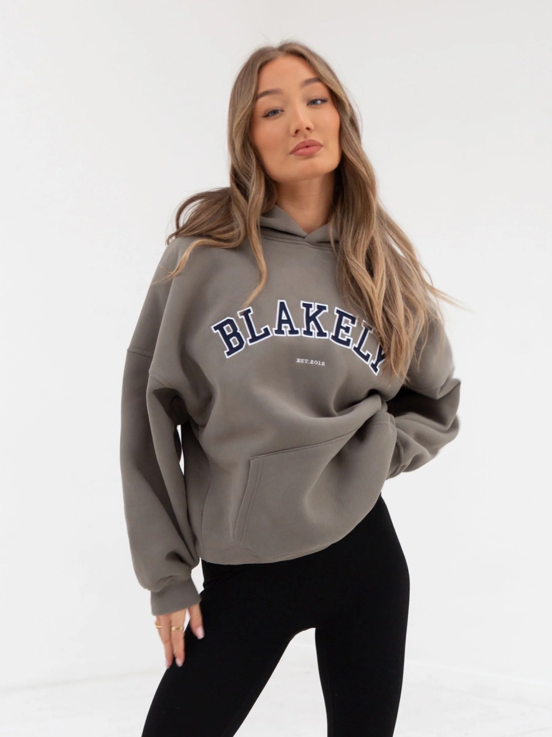 Varsity Oversized Hoodie - Safari Green - Winsoncom