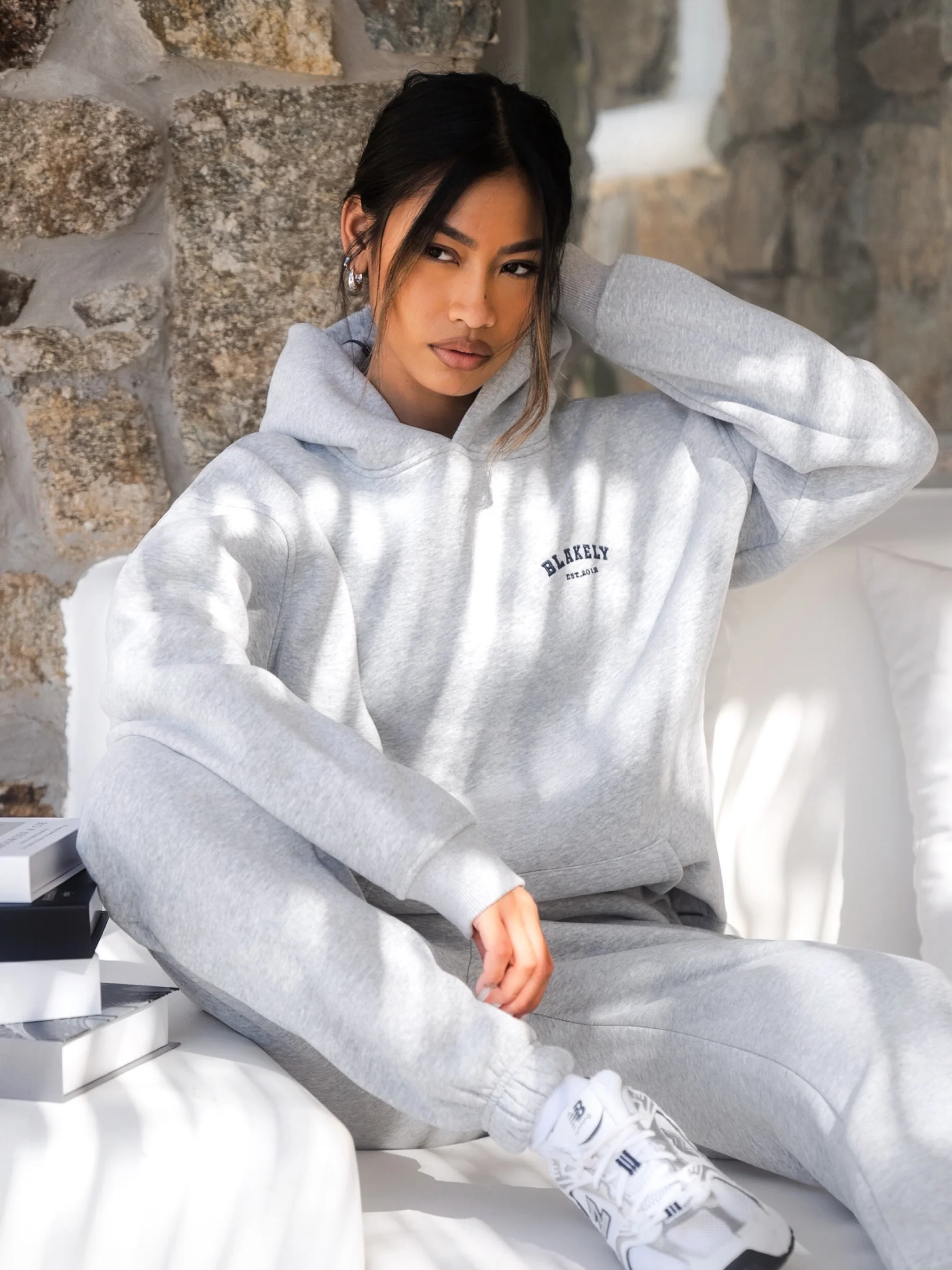 Heritage Oversized Hoodie - Marl Grey - Winsoncom