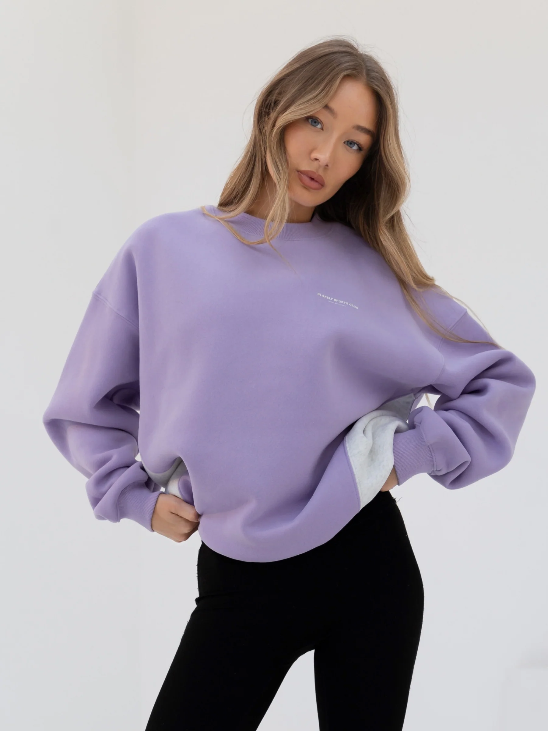 Panel Oversized Jumper - Violet - Winsoncom