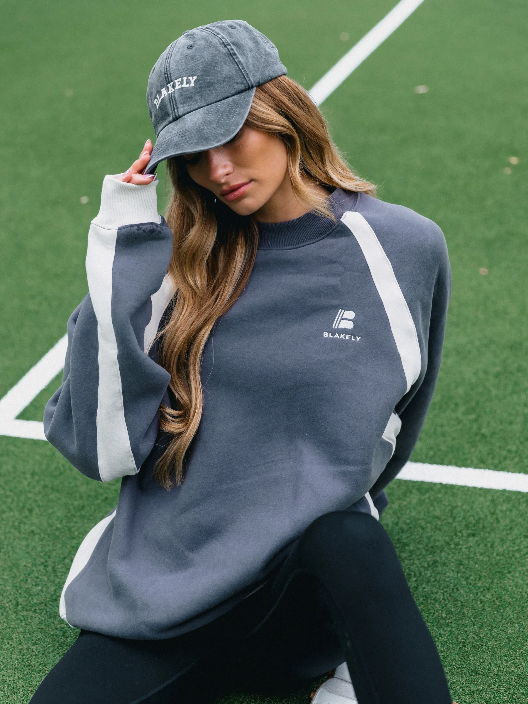 Classic Panel Oversized Jumper - Charcoal - Winsoncom