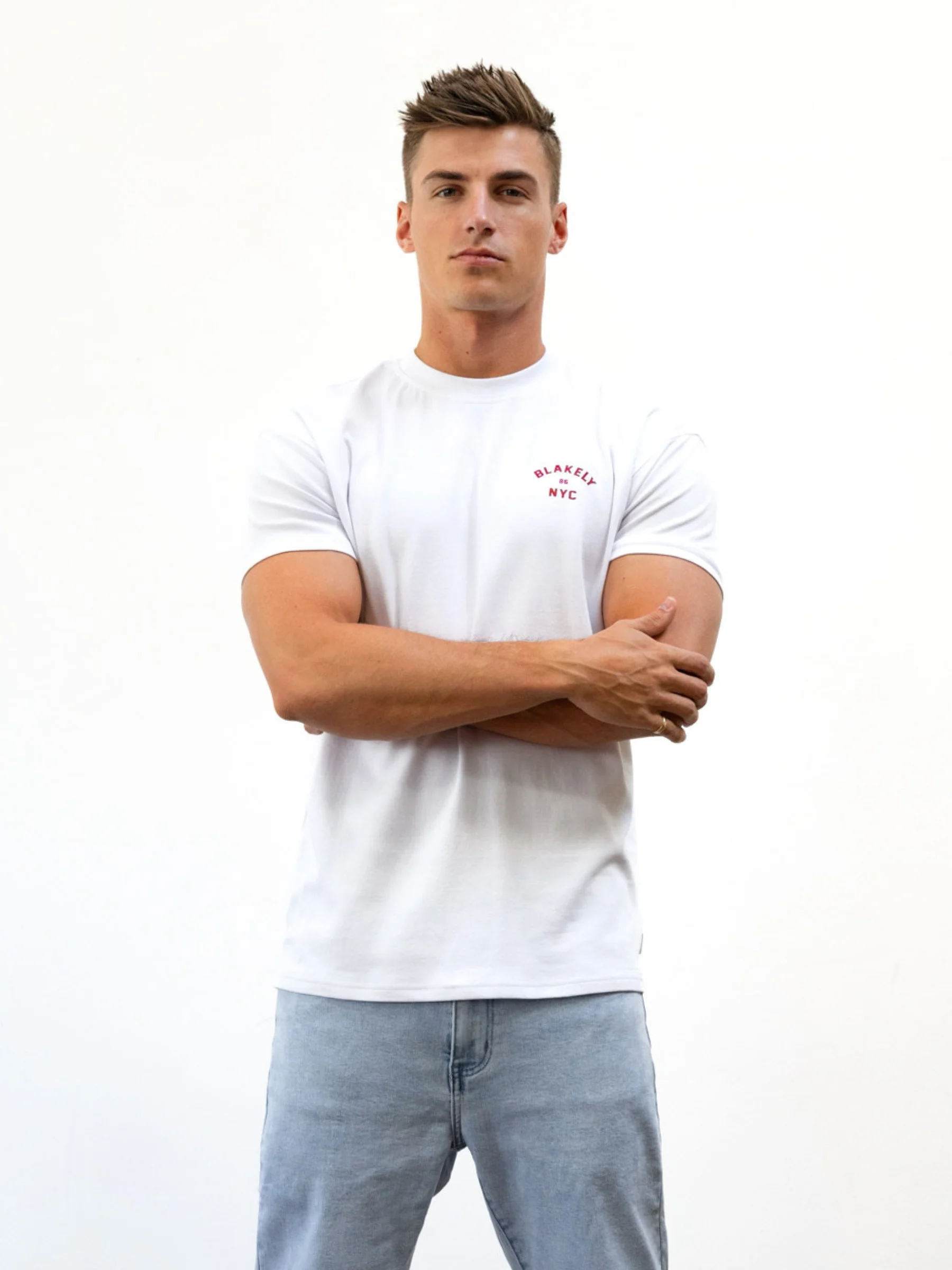 NYC Relaxed T-Shirt - White & Red - Winsoncom