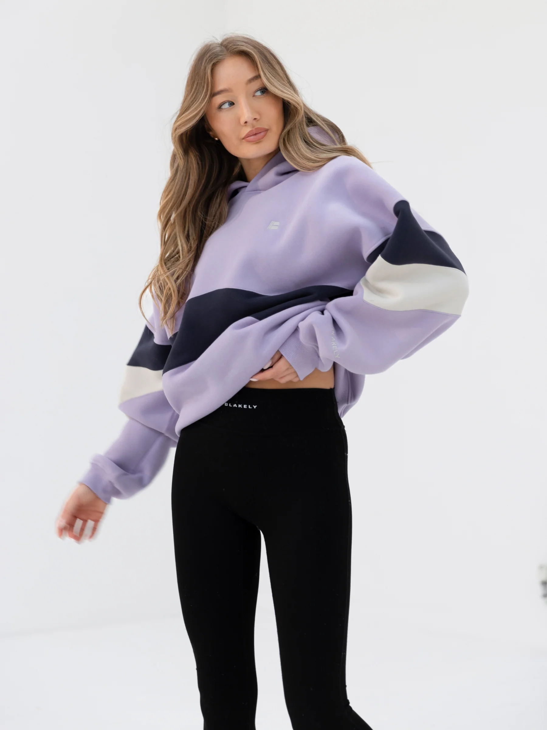 Panel Oversized Hoodie - Violet - Winsoncom