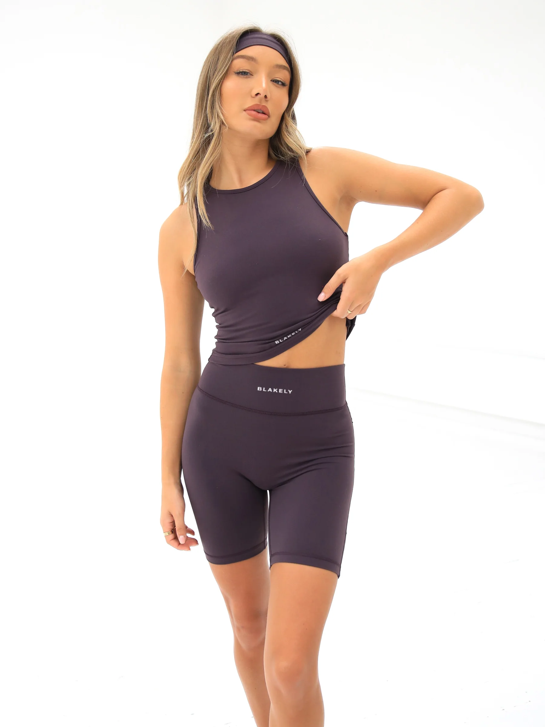 Ultimate Soft Lifestyle Vest & Shorts Set - Plum - Winsoncom