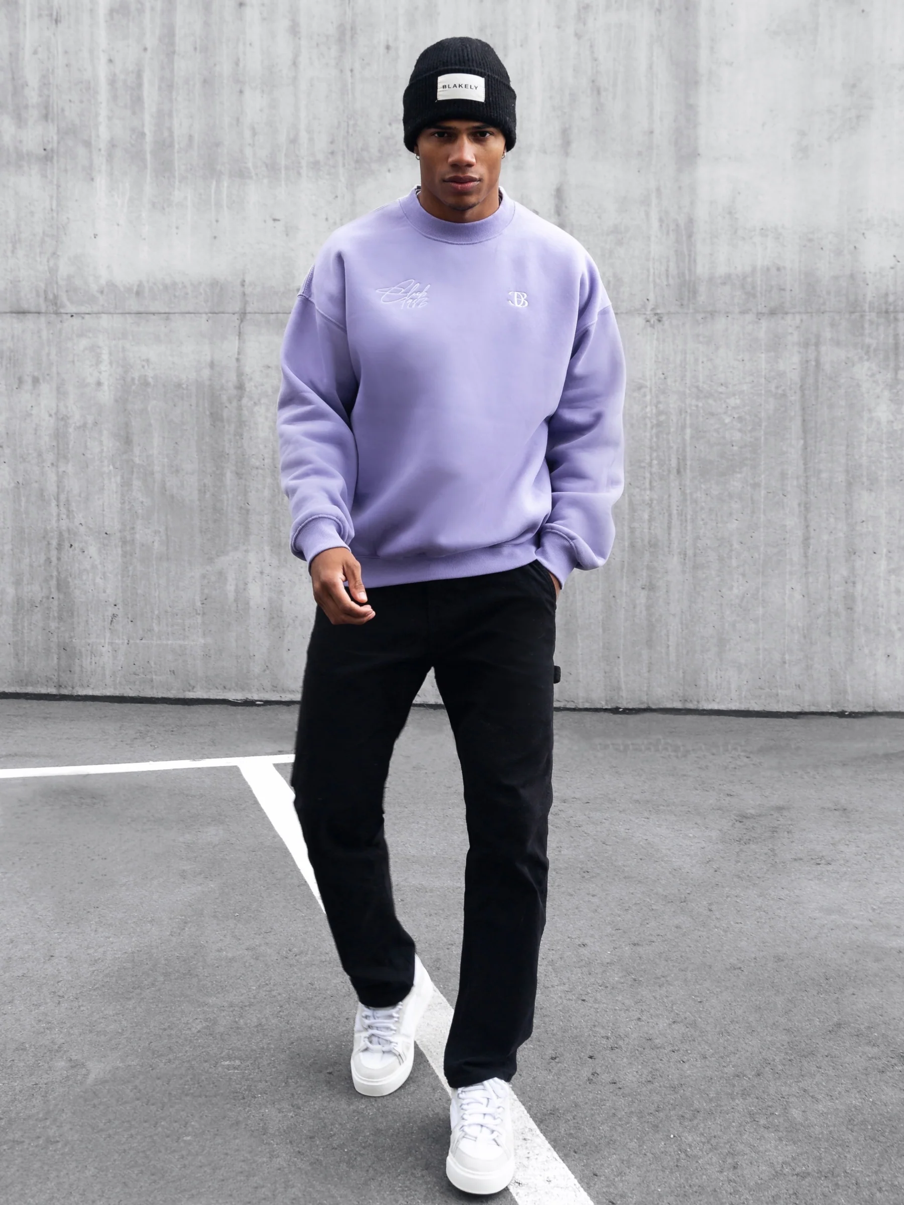 Club Relaxed Jumper - Violet - Winsoncom