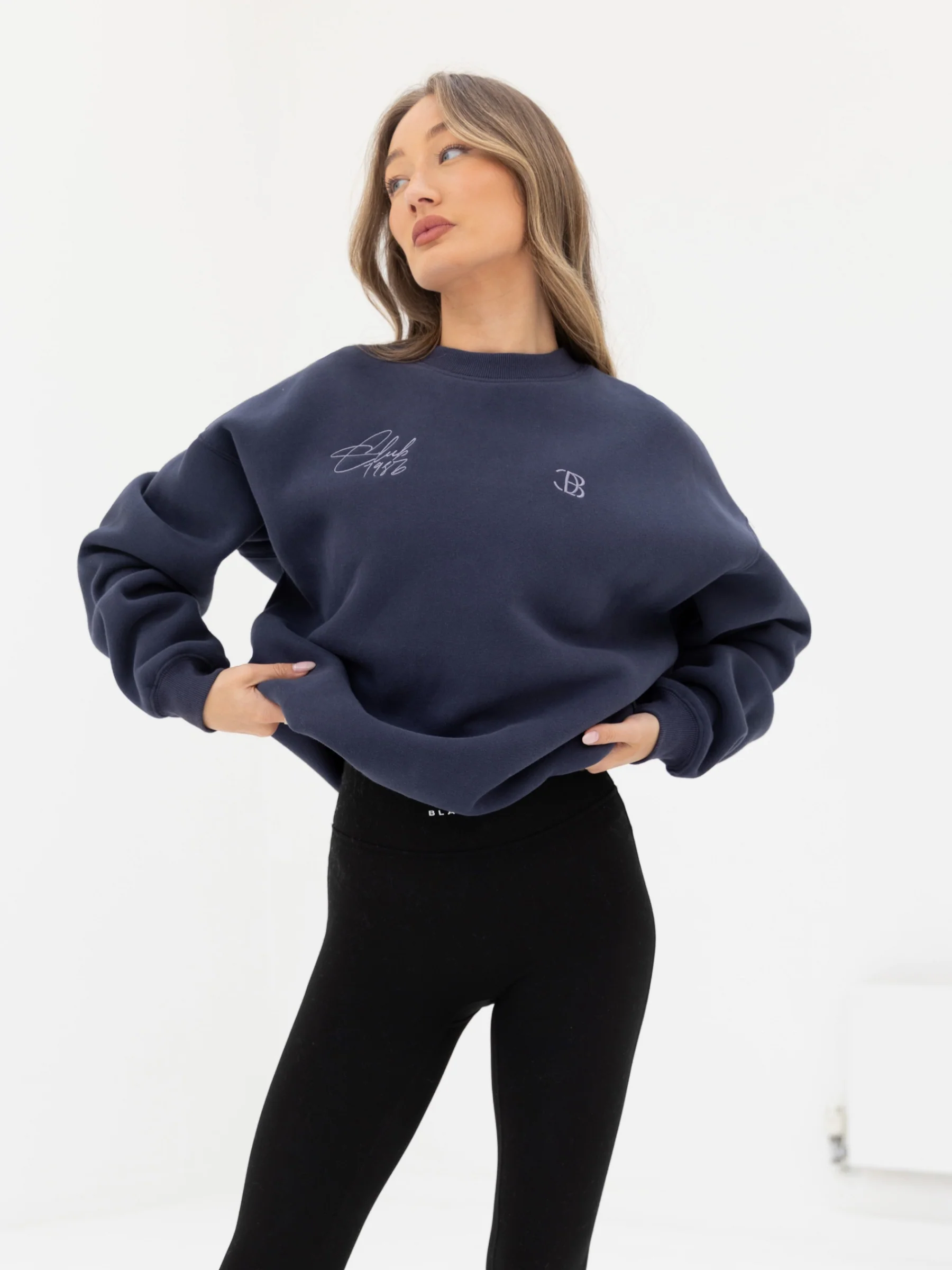Club Oversized Jumper - Navy - Winsoncom