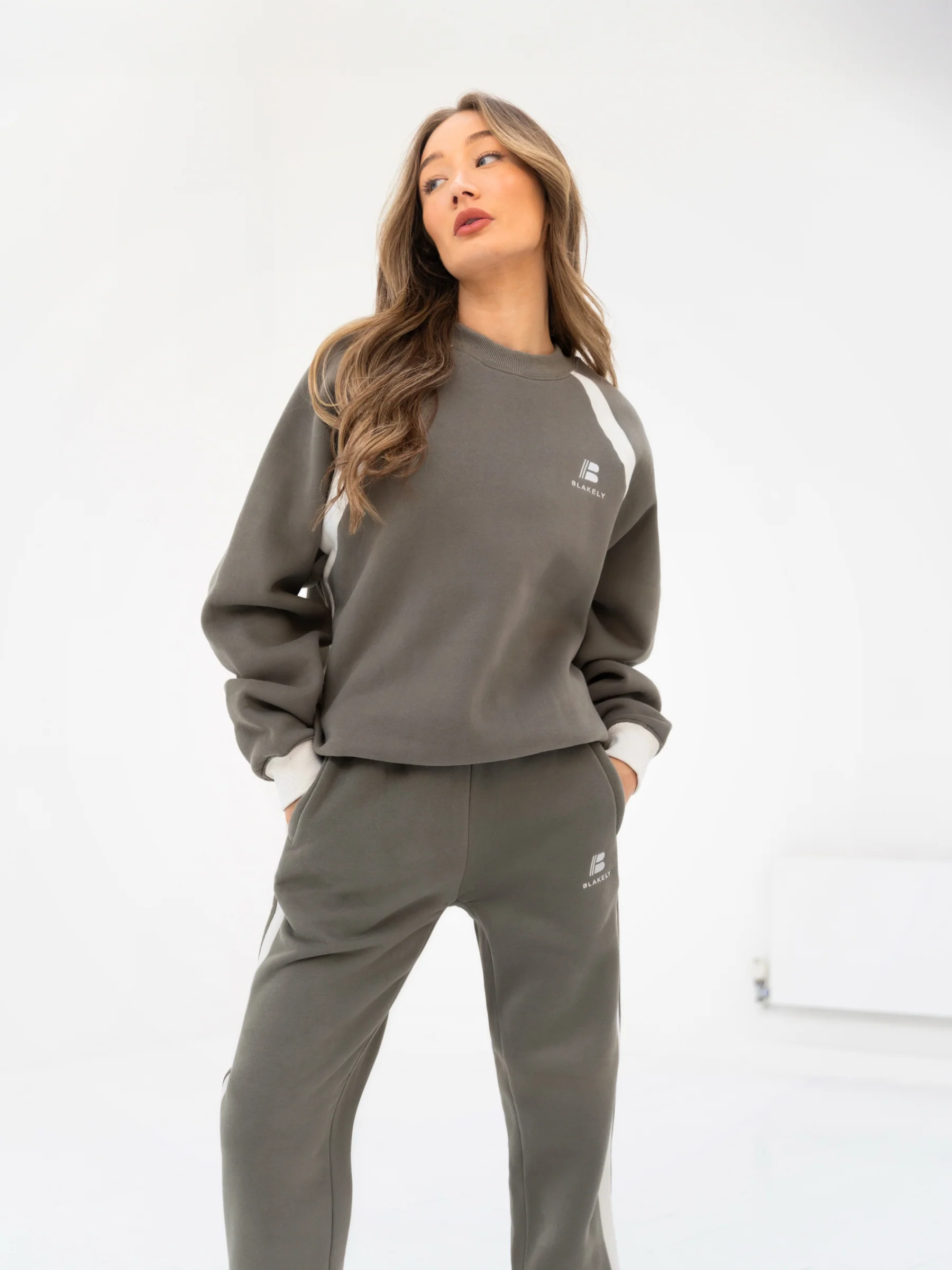 Classic Panel Oversized Jumper - Safari Green - Winsoncom