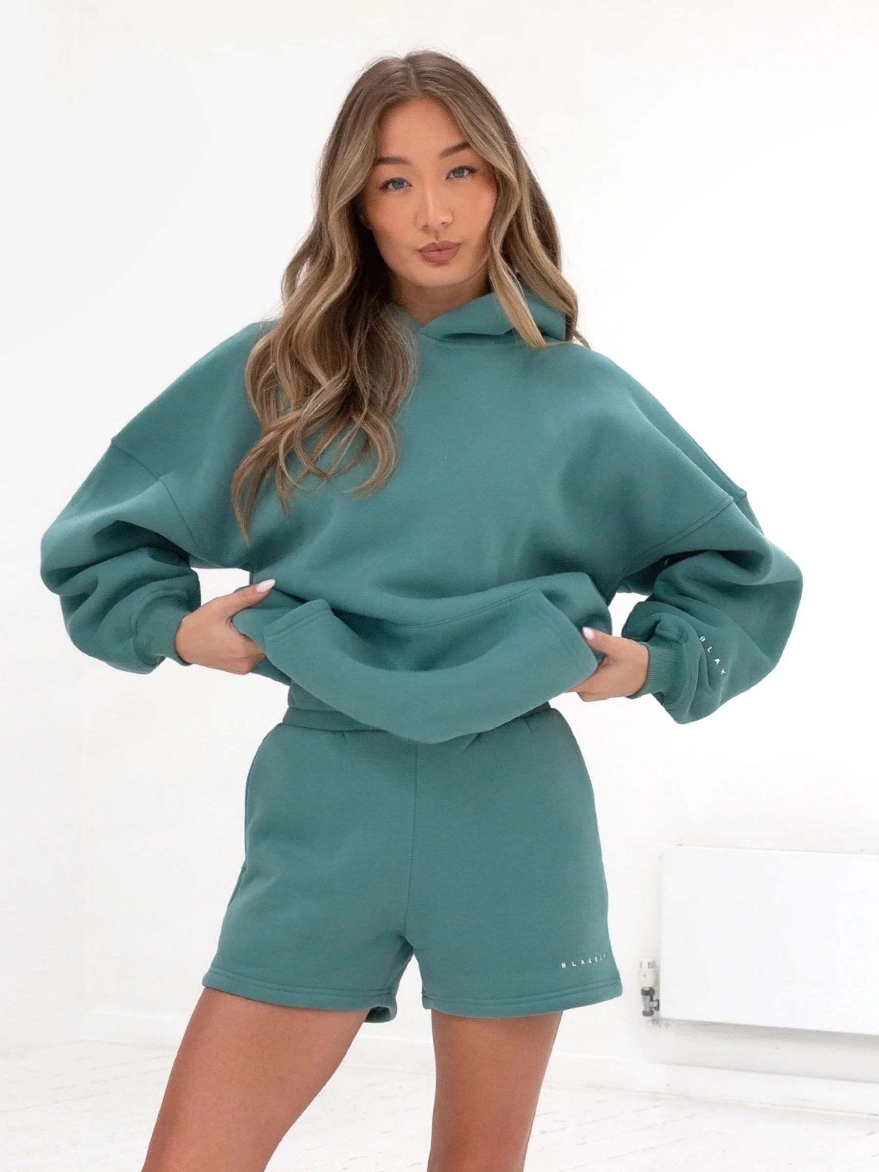 Isabel Oversized Hoodie - Dusty Teal - Winsoncom