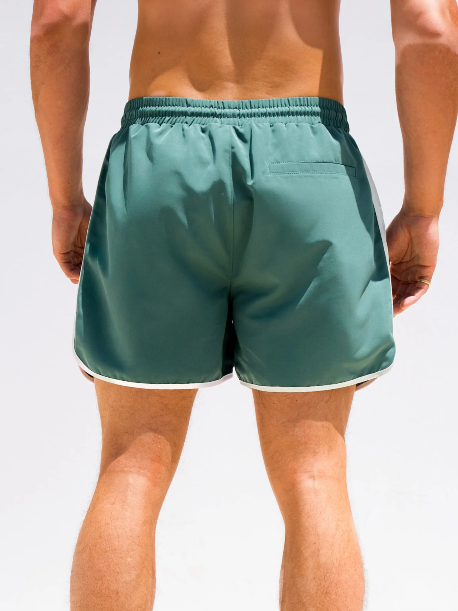 Panel Swim Shorts - Teal Green - Winsoncom