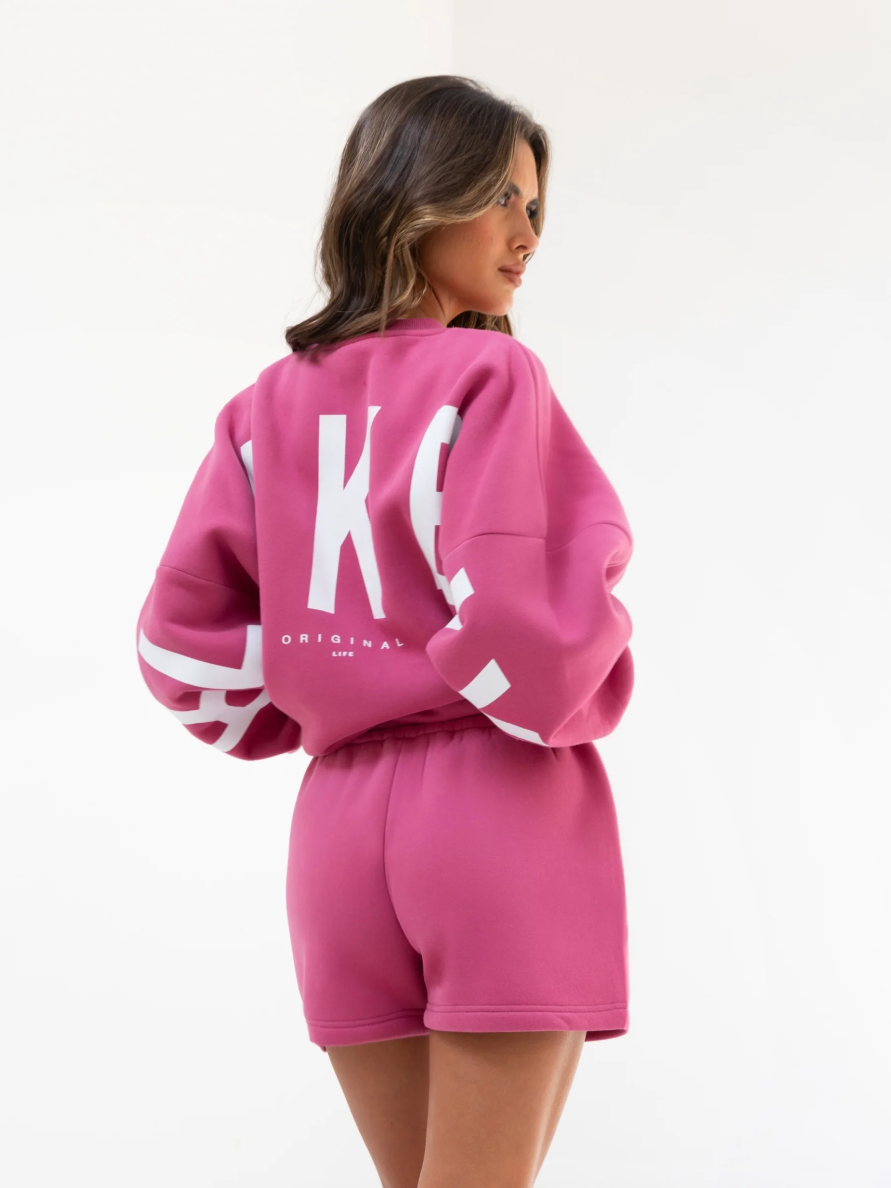 Isabel Jogger Shorts - Hot Pink - Winsoncom